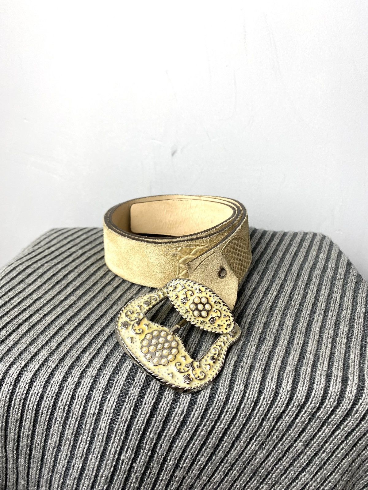 Cowboy Equipment Italy Made Vintage Cowboy Western Belt Snake Leather Size ONE SIZE - 1 Thumbnail
