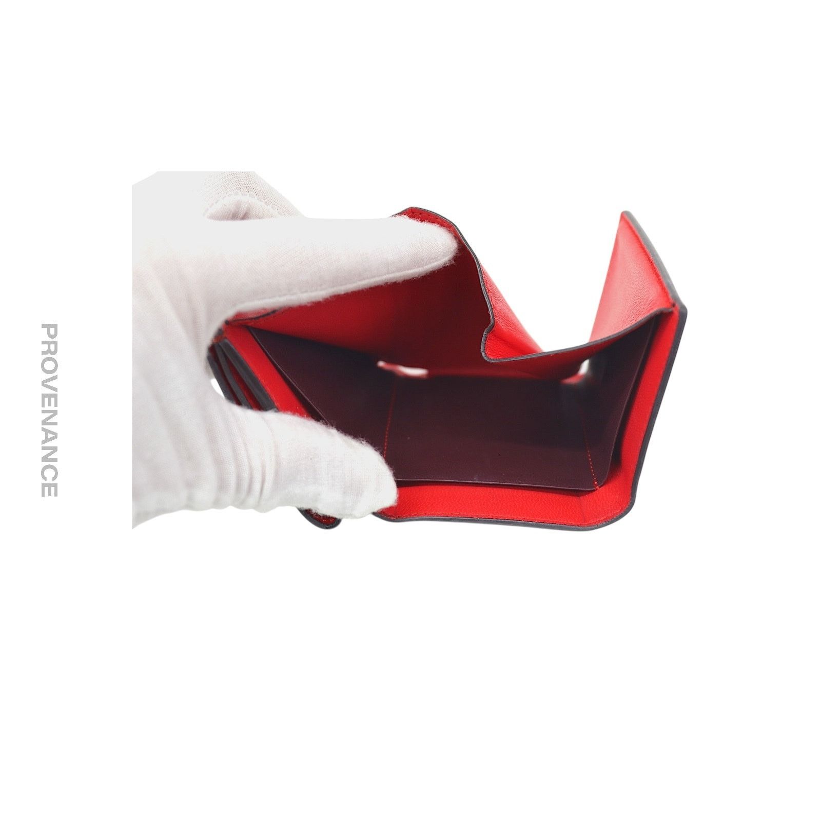 Givenchy 🔴 Givenchy Two Tone Trifold Wallet - Burgundy Red Leather Size ONE SIZE - 7 Thumbnail