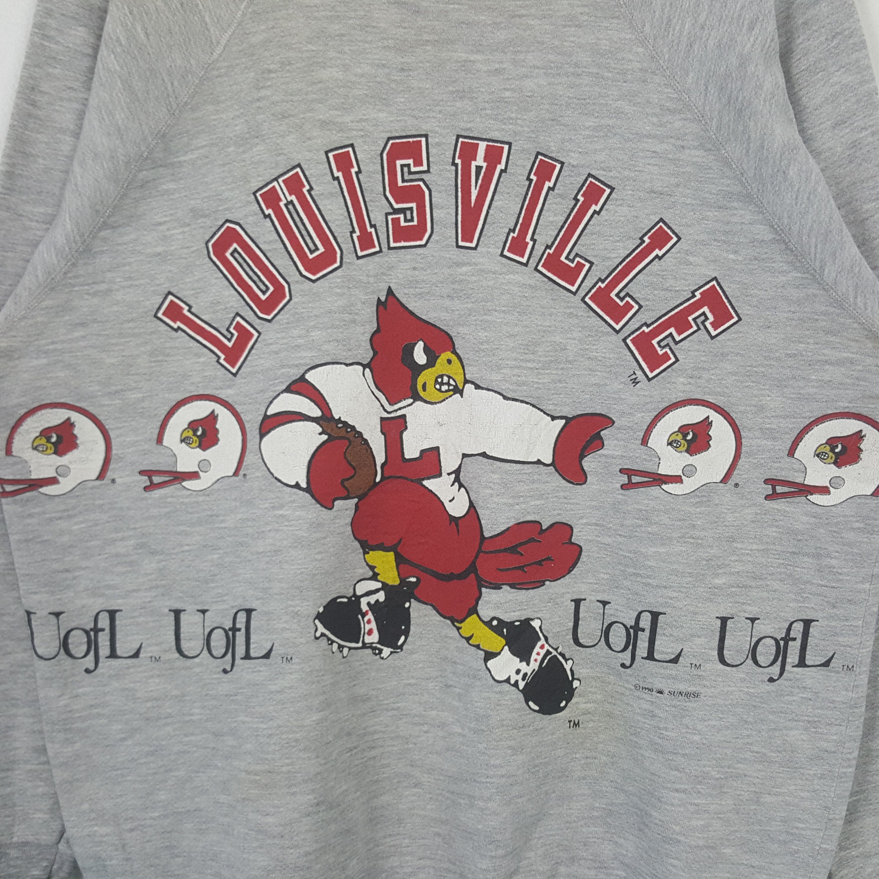 NFL Vintage Louis Ville American Football Team Sweatshirt RR6 Size US XL / EU 56 / 4 - 2 Thumbnail