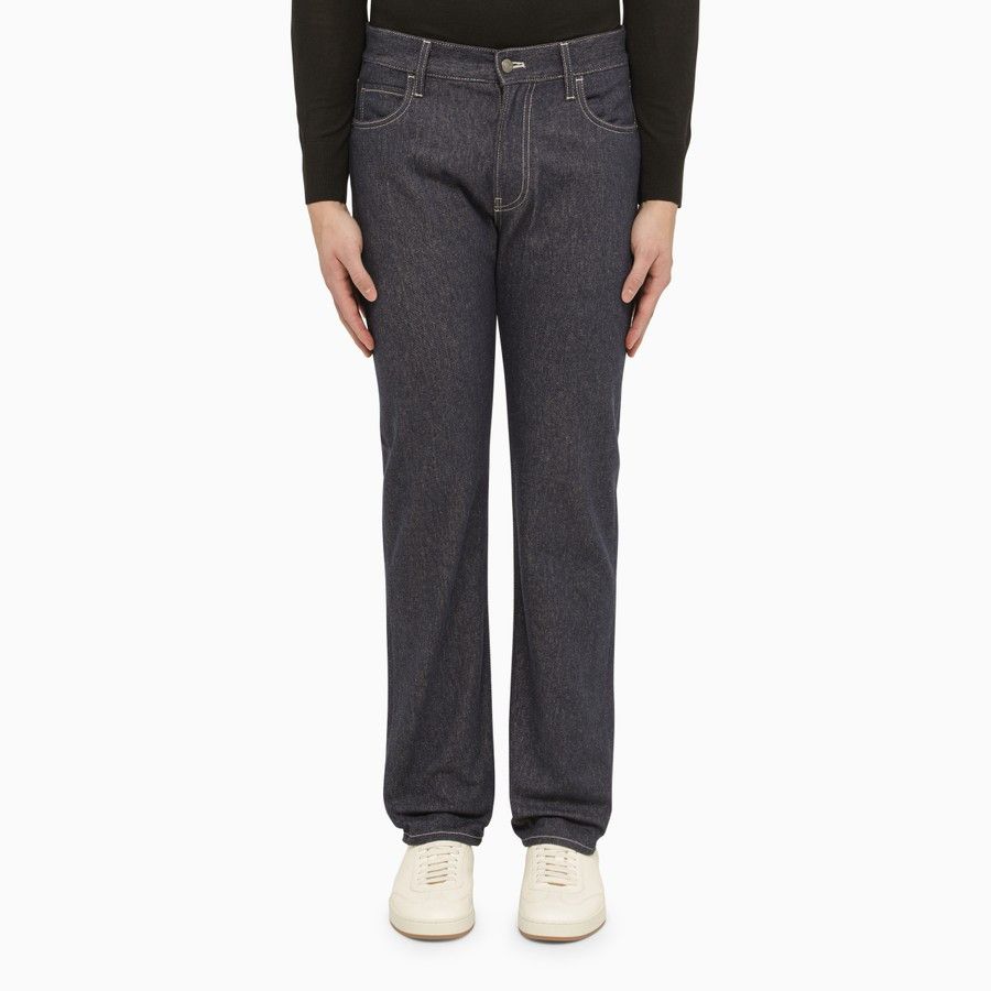 Loro Piana o1d2blof0424 Denim Jeans in Indigo Size US 33 - 1 Thumbnail
