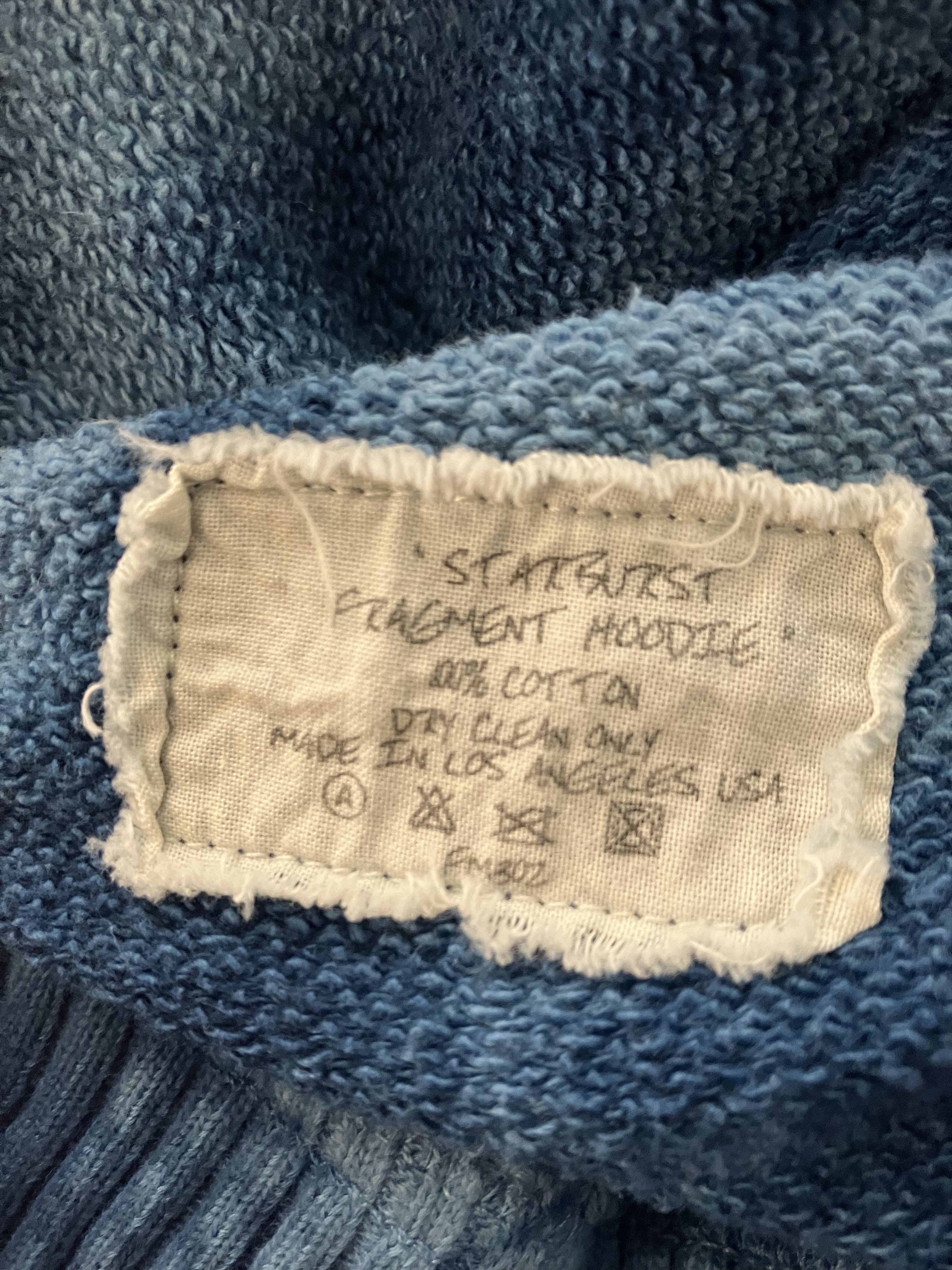 Greg Lauren $3050 NWT Greg Lauren Starburst Fragment Hoodie Indigo XL Size US XL / EU 56 / 4 - 9 Thumbnail