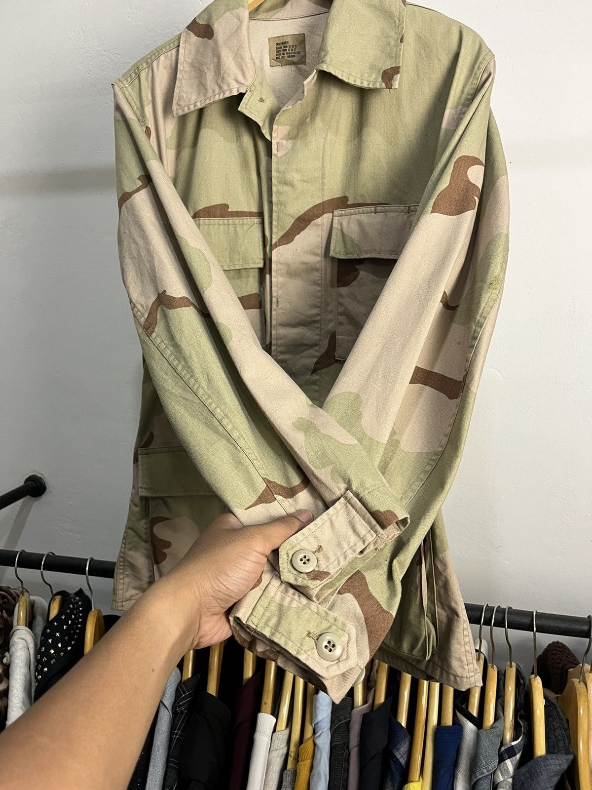 Vintage US Military Desert Camo Small Regular Shirt Size US L / EU 52-54 / 3 - 2 Thumbnail