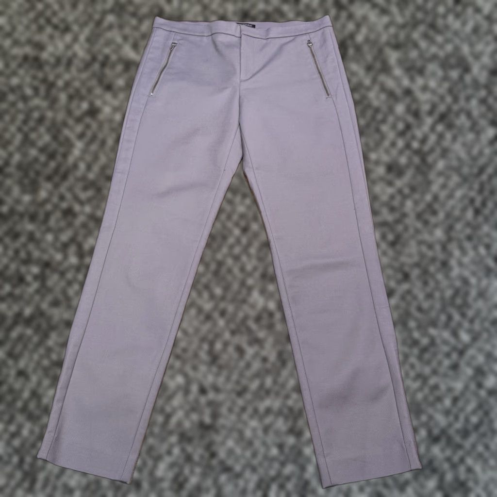 Banana Republic Banana Republic Addison Pants Womens 10 Gray Mid Rise Stretch Zip Pockets Size 32" / US 10 / IT 46 - 1 Thumbnail