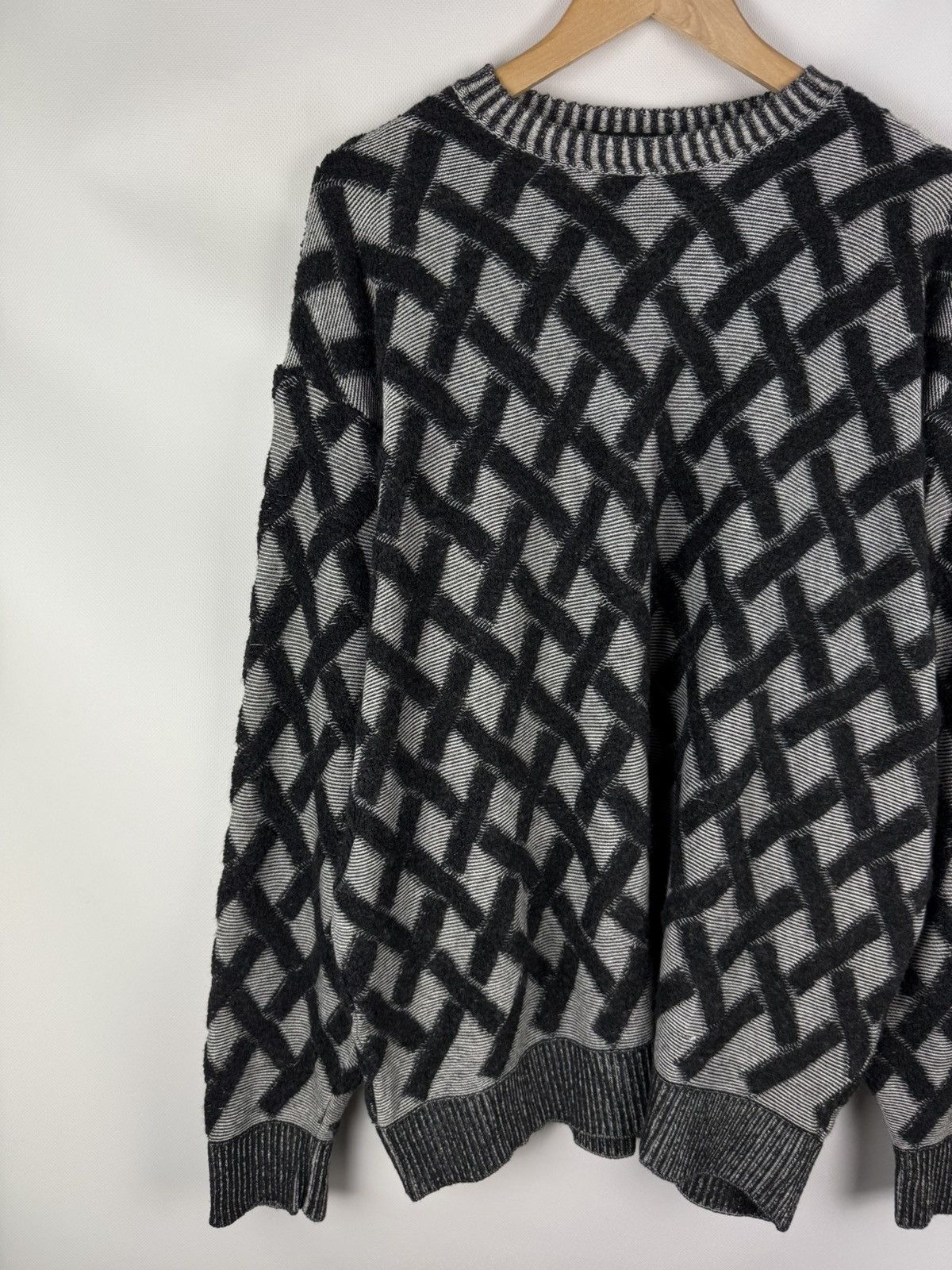 Carlo Colucci Carlo Colucci Cotton Wool Knitted Crewneck Sweater Pullover Size US XL / EU 56 / 4 - 2 Thumbnail