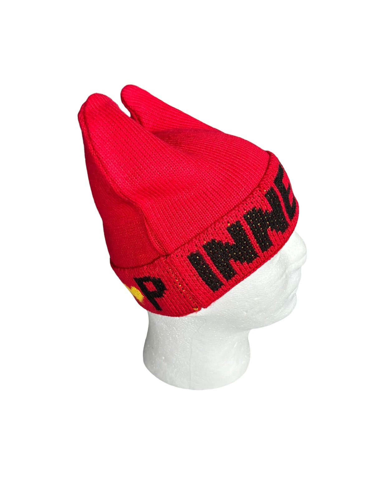 14th Addiction × Hysteric Glamour × Japanese Brand Devil Horn Red Inner💛P Beanie Hats Size ONE SIZE - 6 Thumbnail