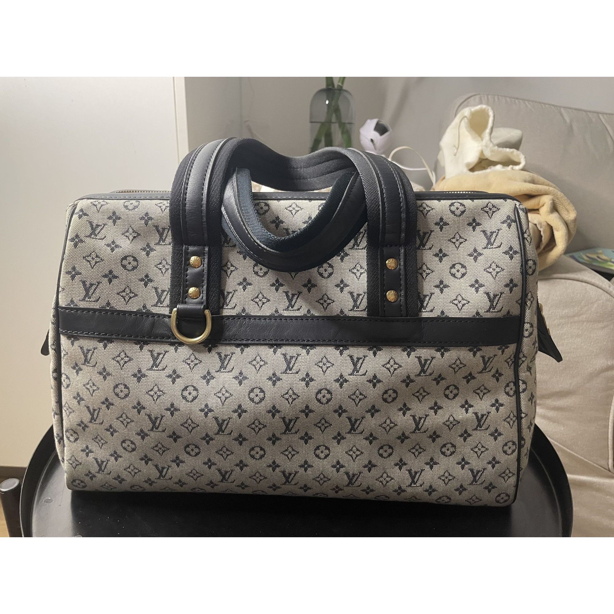 Louis Vuitton Louis Vuitton Monogram Canvas Speedy 35 Handbag With Leather Size ONE SIZE - 1 Thumbnail