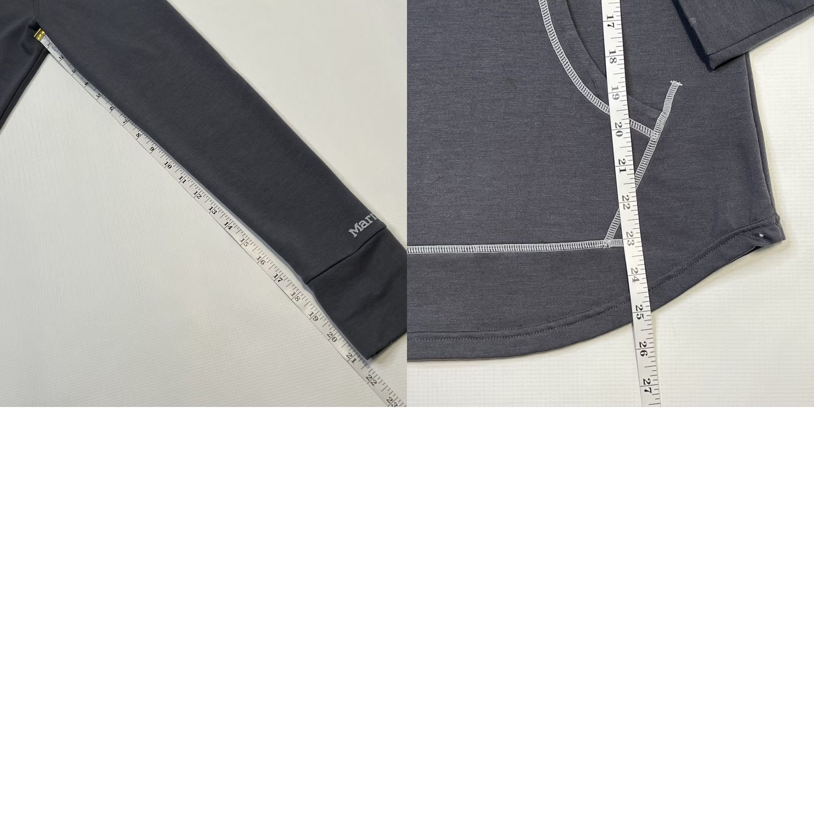 Marmot VINTAGE Marmot La Linea Hoodie Shirt Womens Gray Pullover Sweatshirt Size S UPF 30 Outdoor Activewear Logo La Linea 2000s Size S / US 4 / IT 40 - 8 Thumbnail