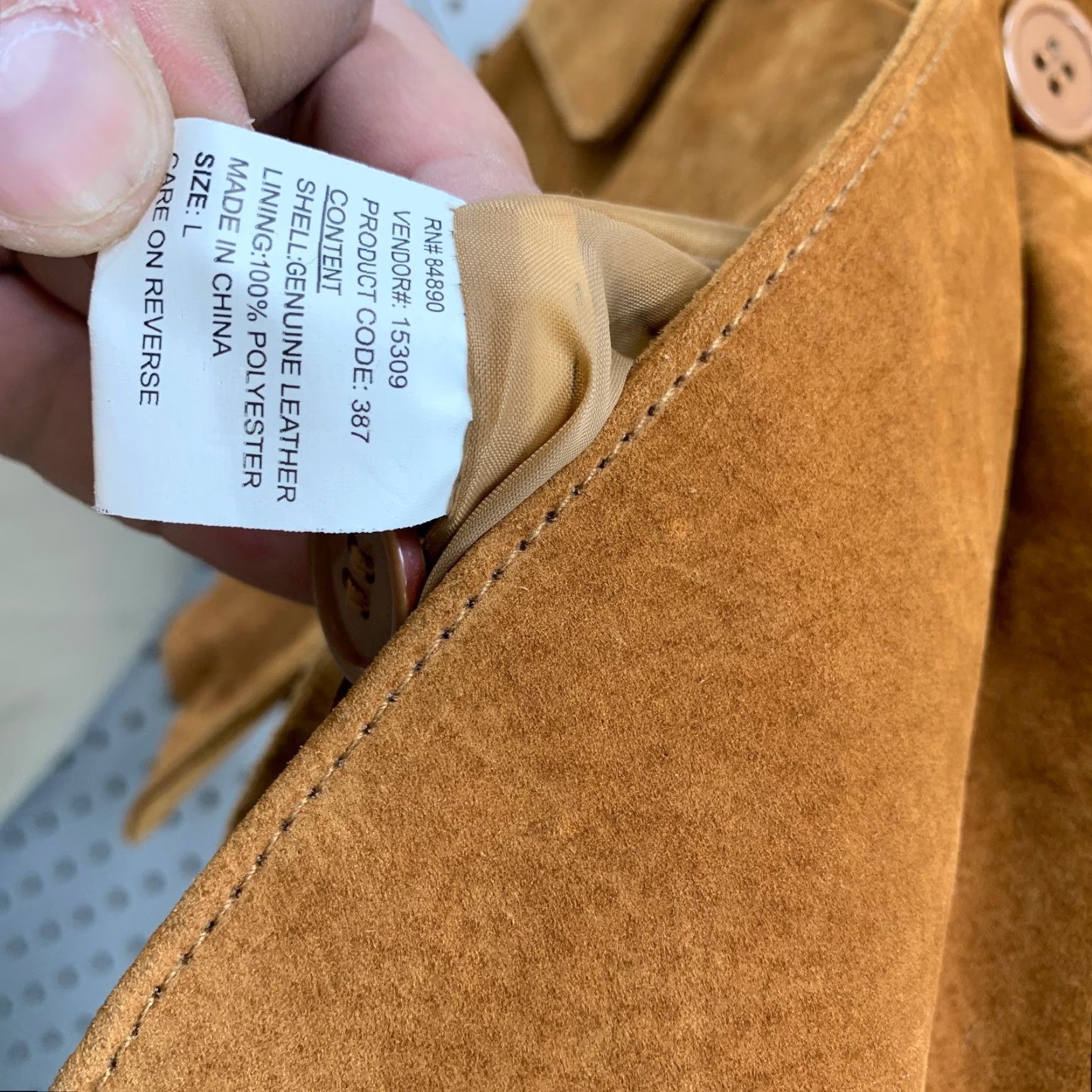 Haband Haband Executive Division Suede Blazer Jacket Mens Large Brown Sports Coat Size 42R - 7 Thumbnail