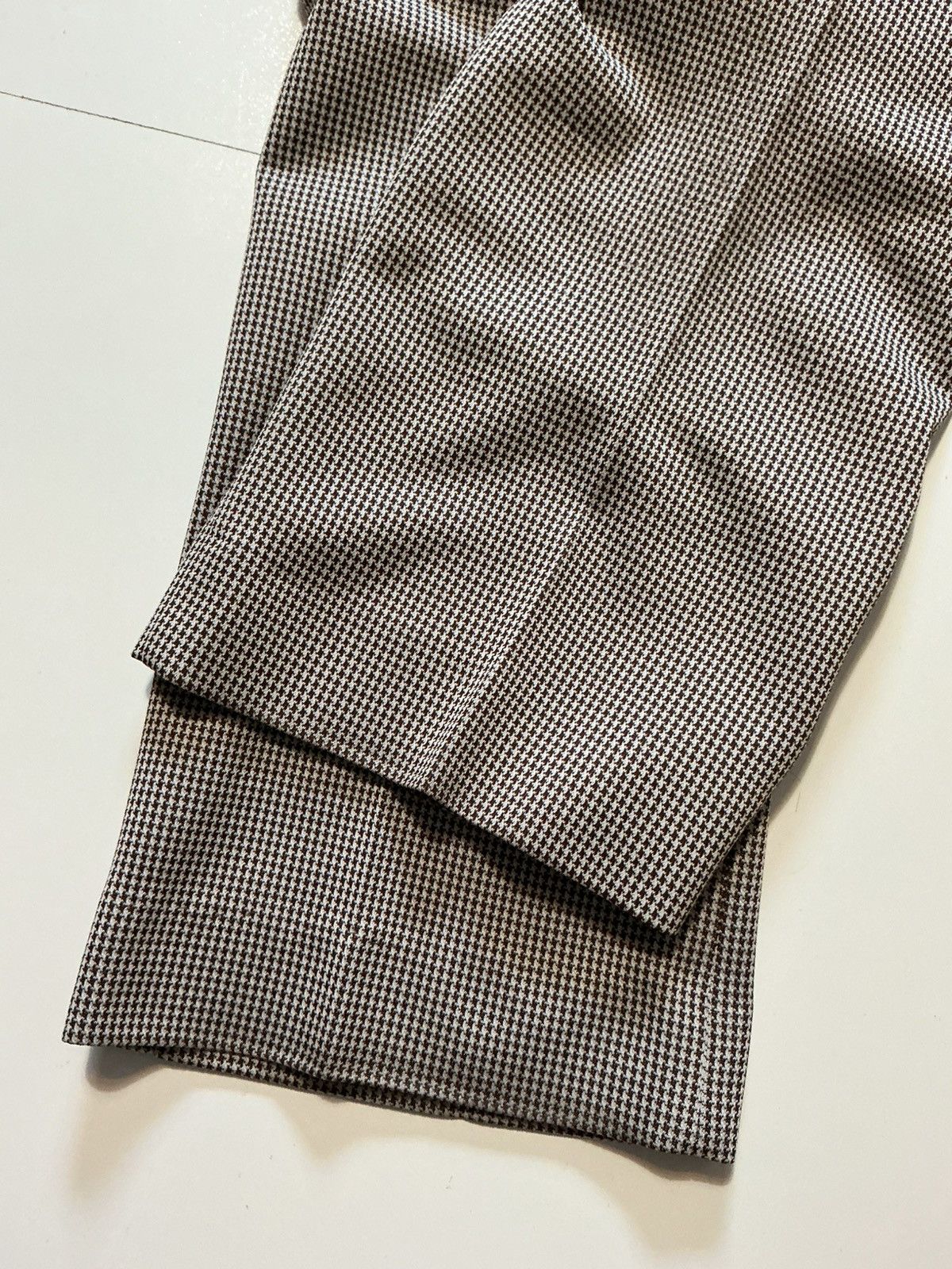 Vintage Vintage 70s Houndstooth Talon Polyester Disco Flare Pants Size US 34 / EU 50 - 16 Thumbnail