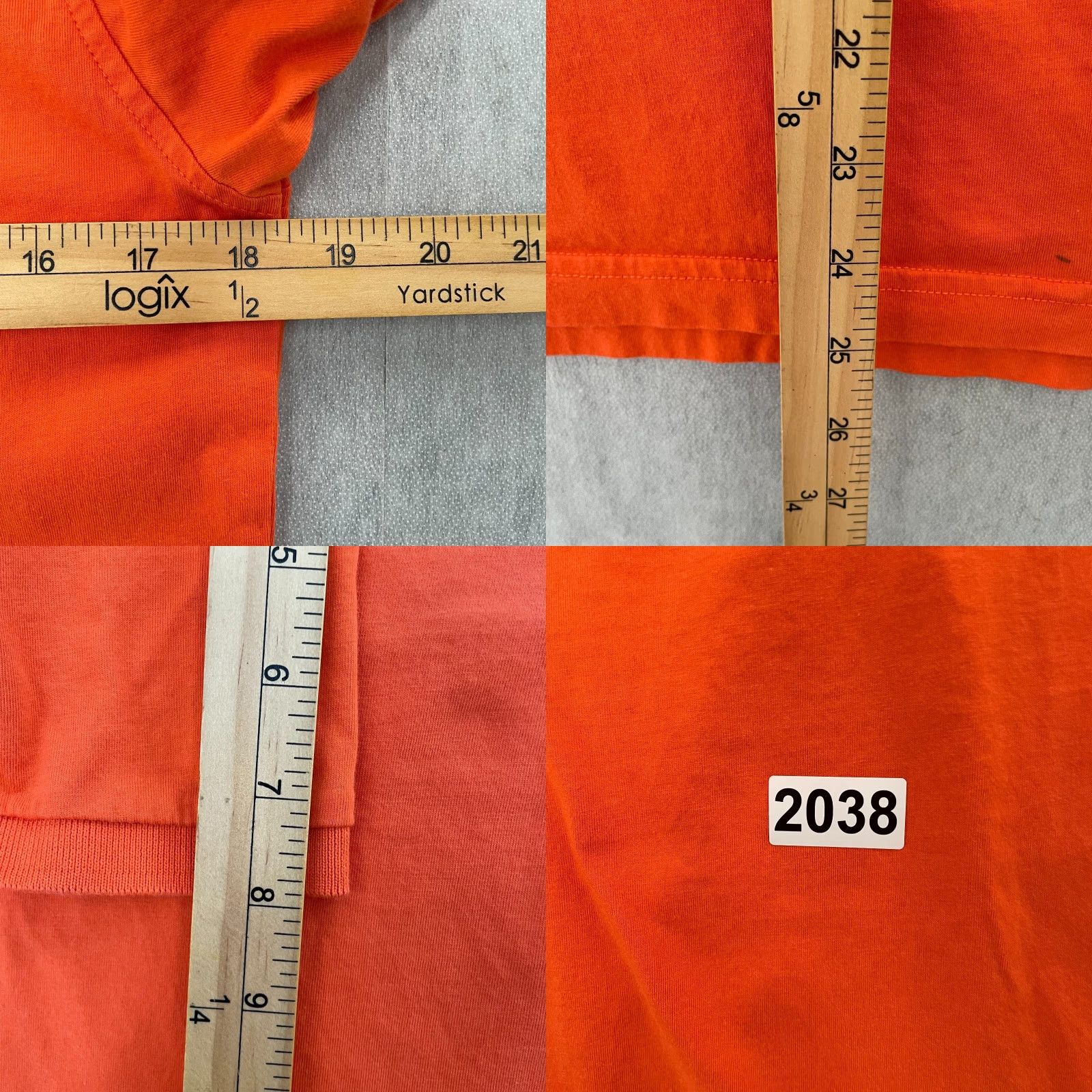 Bark VINTAGE James Bark Polo Shirt Adult Small Orange Solid Short Sleeve Cotton Mens S Size US S / EU 44-46 / 1 - 8 Thumbnail