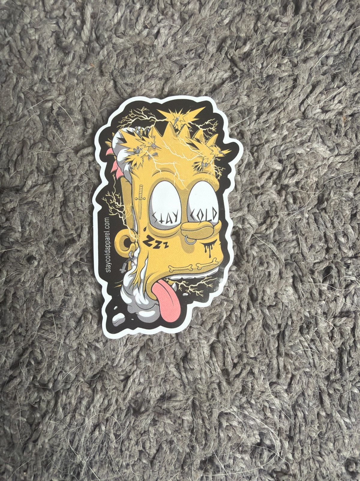 The Simpsons Stay Cold Apparel Bart Simpson Sticker Size ONE SIZE - 1 Thumbnail