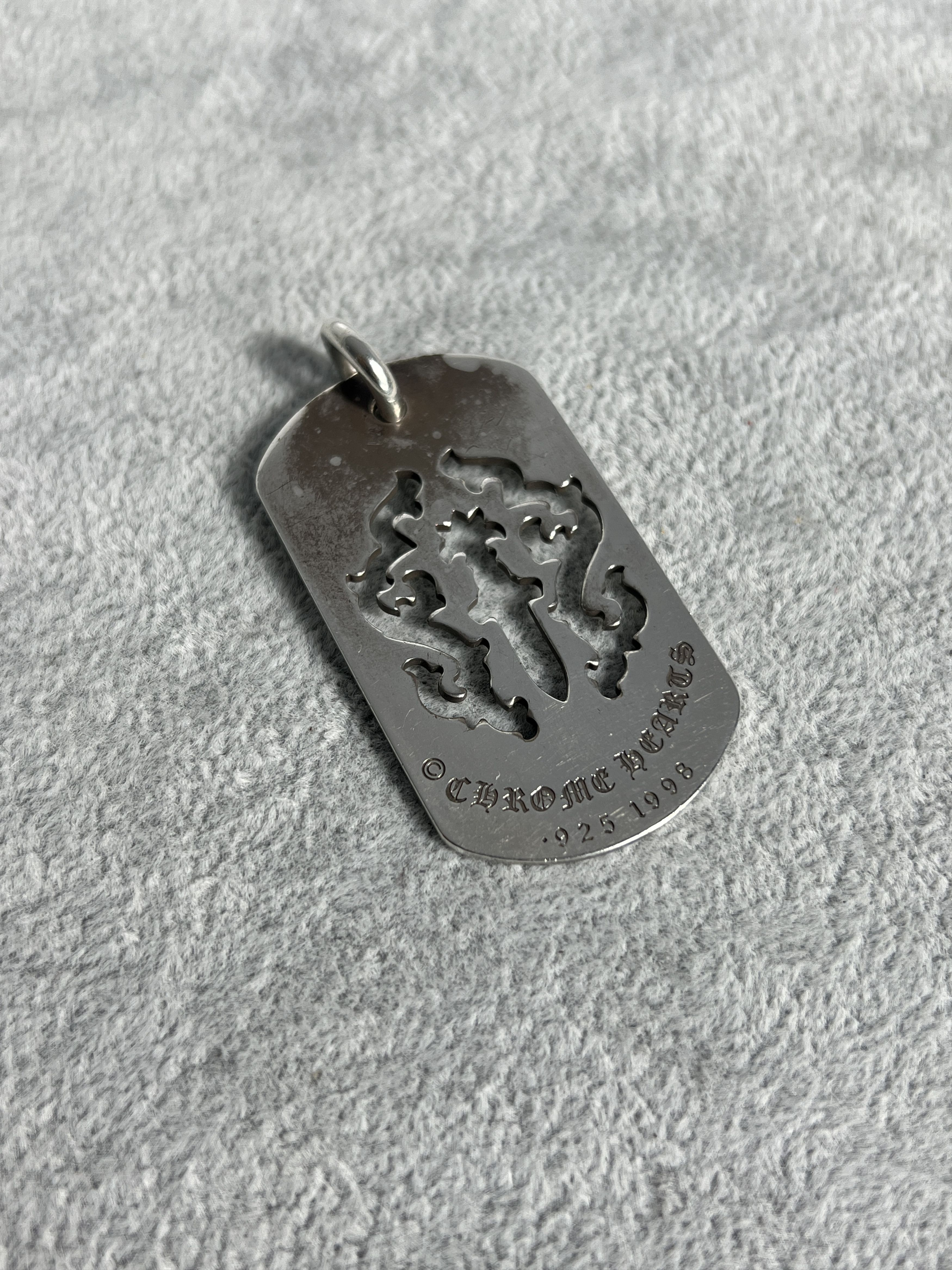 Chrome Hearts Chrome Hearts 1998 Dagger Cut-Out Dog Tag Pendant 925 Silver Size ONE SIZE - 1 Thumbnail