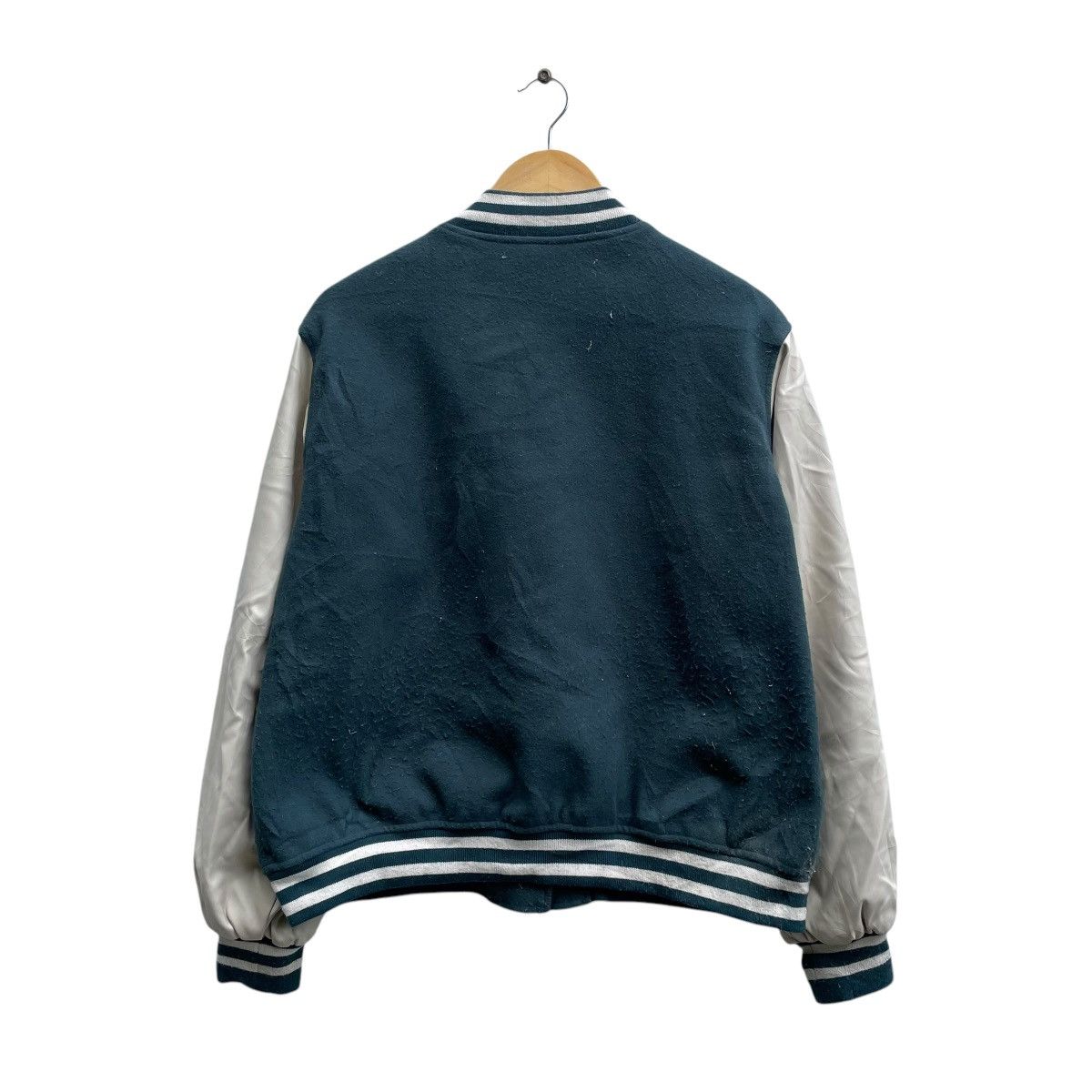 Japanese Brand Japanese Brand 2Pink Green Varsity Jacket Size US M / EU 48-50 / 2 - 2 Thumbnail