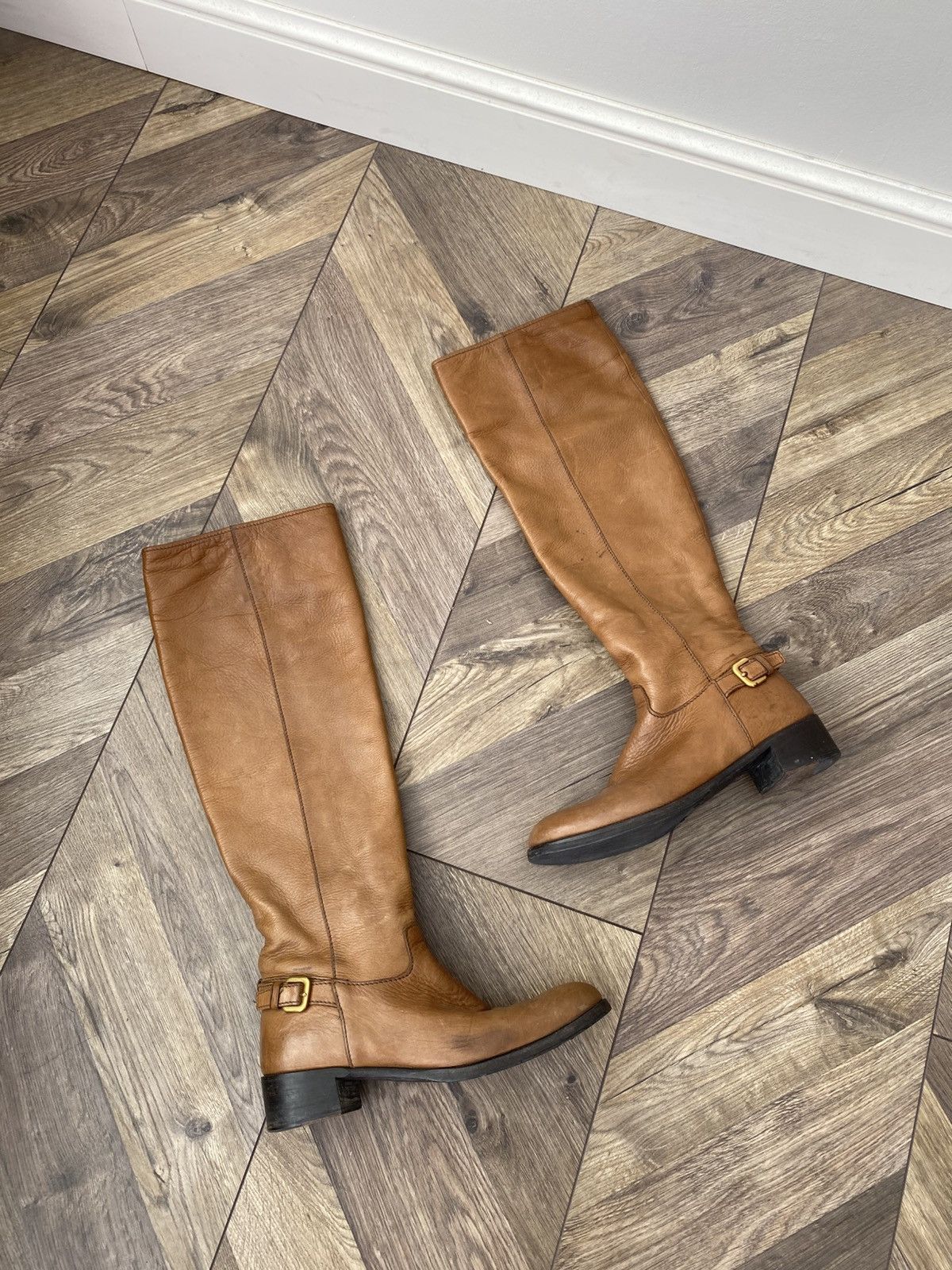 Vintage Prada Women’s Leather Cowboy Boots