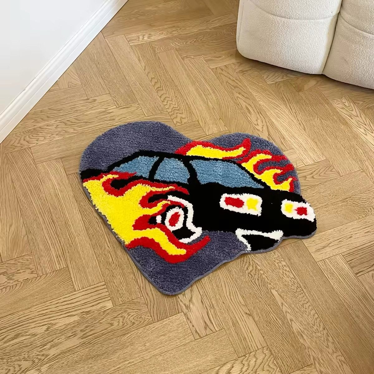 Other Design Custom Fire Car Rug Carpet Size ONE SIZE - 5 Thumbnail