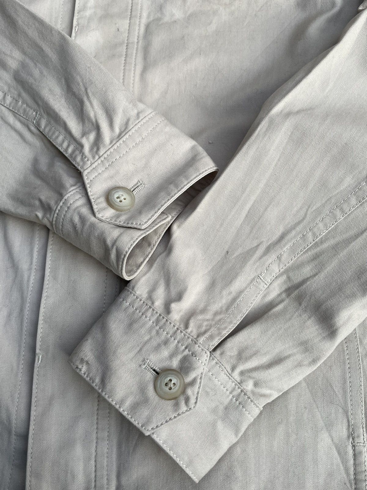 Designer × Issey Miyake × Japanese Brand Ined Homme Herringbong Twill Jacket Size M / US 6-8 / IT 42-44 - 11 Thumbnail