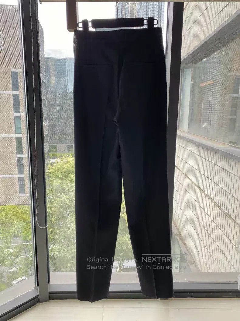 Hermes Hermes Wool Black Straight Trousers Size 42" / US 20 - 3 Thumbnail