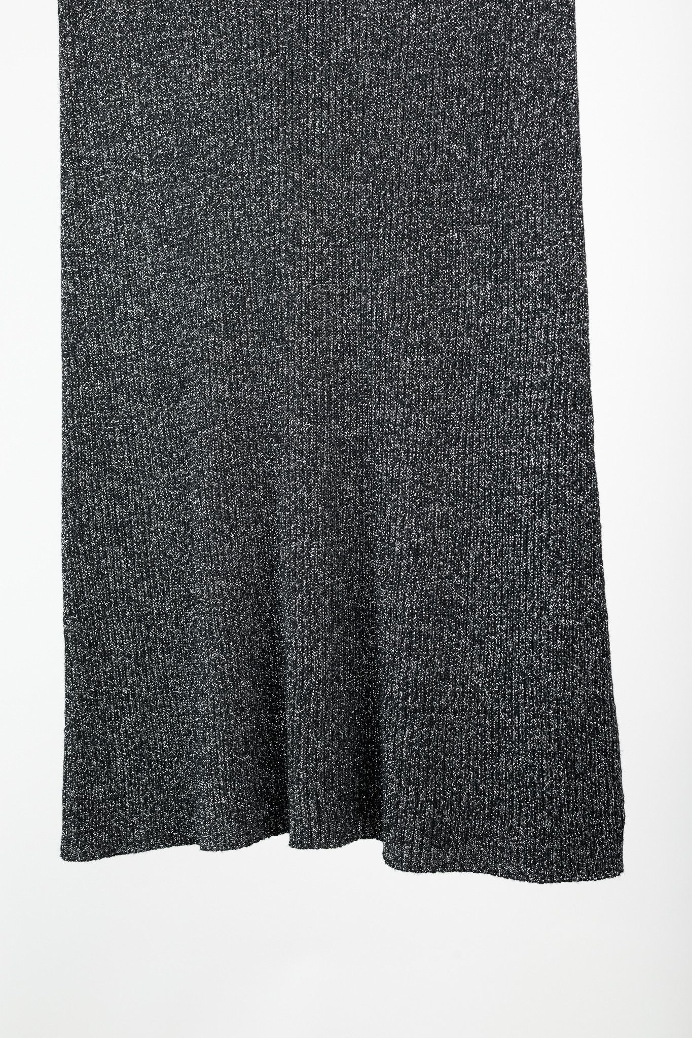 Proenza Schouler White Label Proenza Schouler White Label Black Silver Lurex Midi Skirt Size 30" / US 8 / IT 44 - 6 Thumbnail