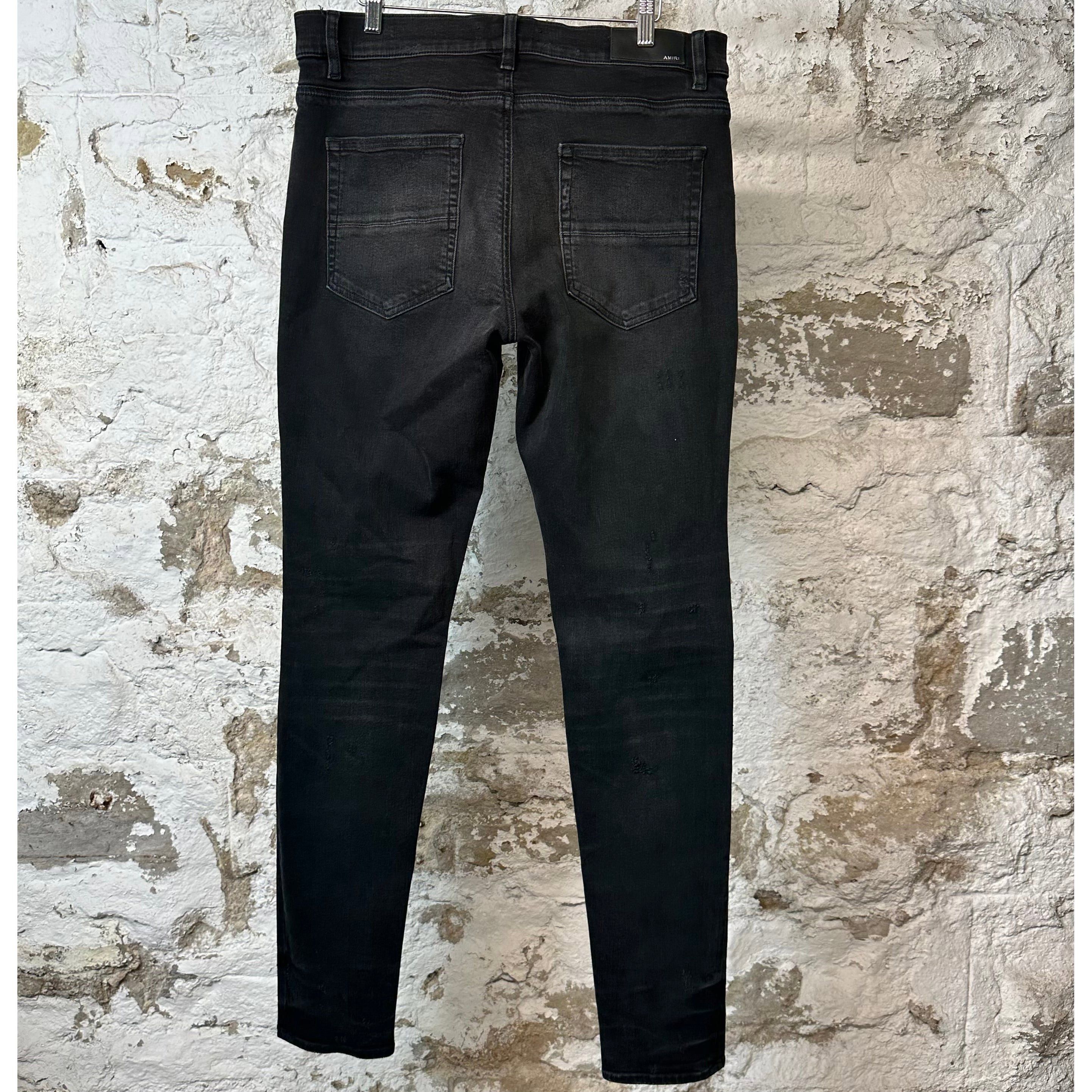 Amiri Amiri Animal Print Black Denim Jeans Sz 36 Size US 36 / EU 52 - 2 Thumbnail