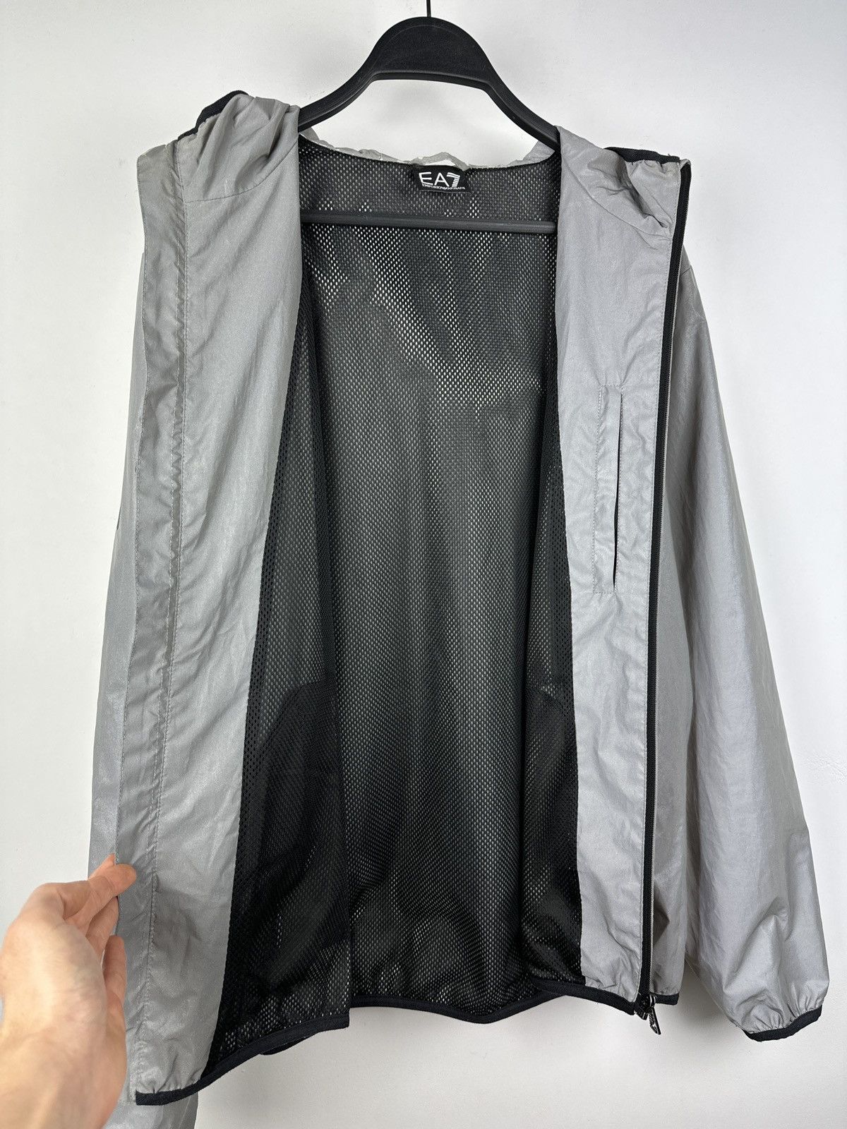 Armani × Emporio Armani Emporio Armani Reflective Zip Up Jacket Size US L / EU 52-54 / 3 - 16 Thumbnail