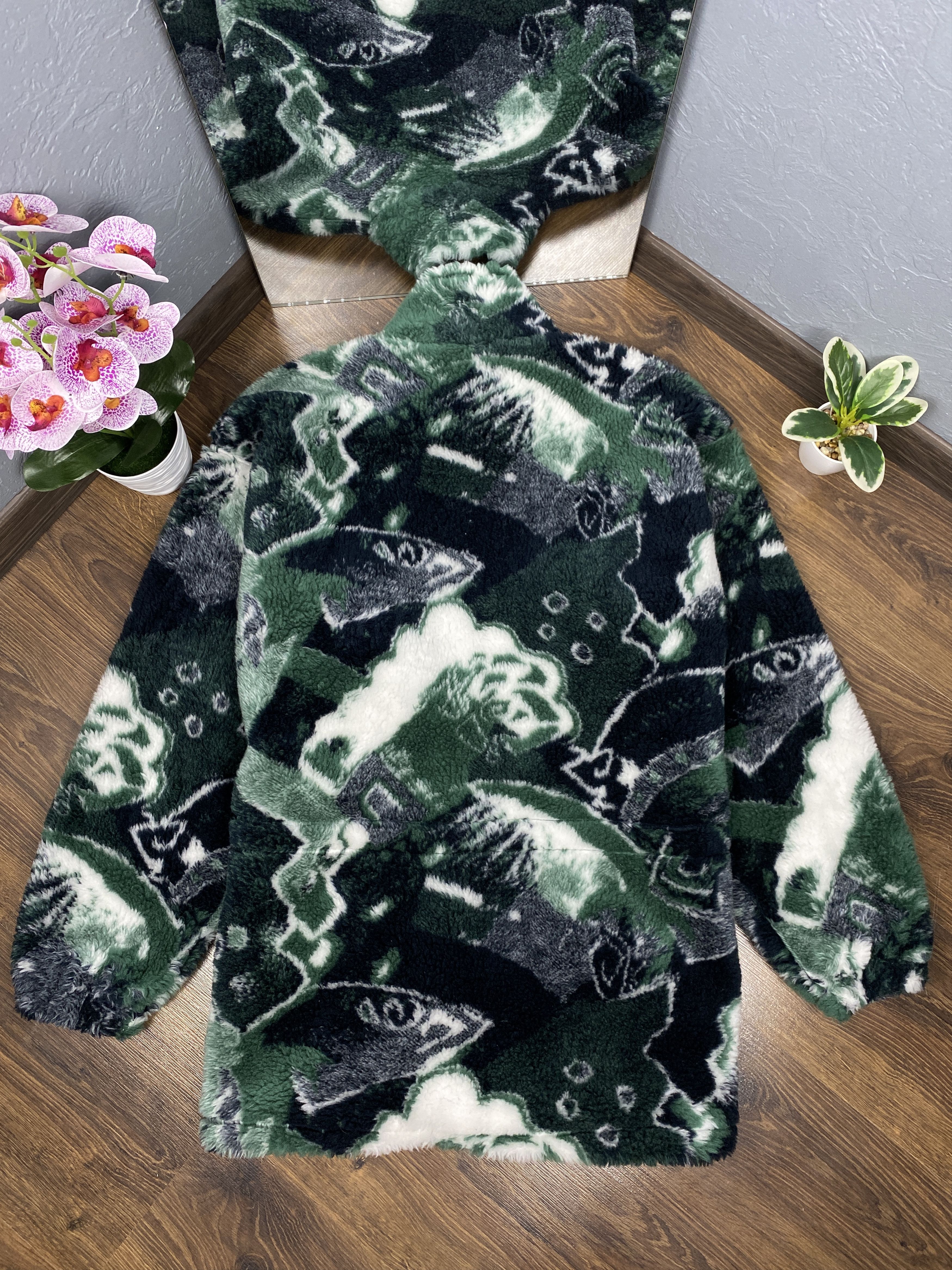 Vintage Abstract print vintage fleece jacket animal Size US L / EU 52-54 / 3 - 6 Thumbnail