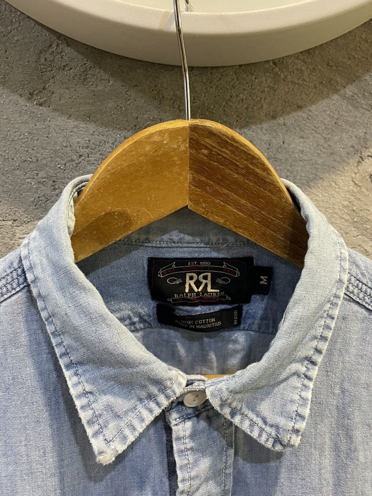 RRL Ralph Lauren RRL Ralph Lauren Western Denim L/S Button Up Shirt Size US L / EU 52-54 / 3 - 19 Thumbnail