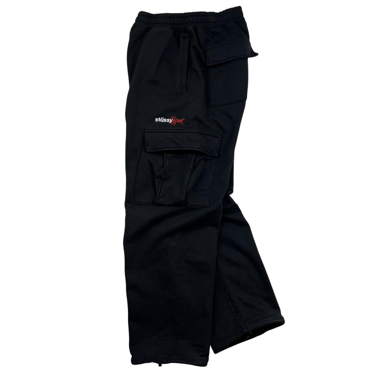 Stussy Stussy Sport Black Cargo Joggers / Sweatpants - Small Size US 31 - 8 Thumbnail