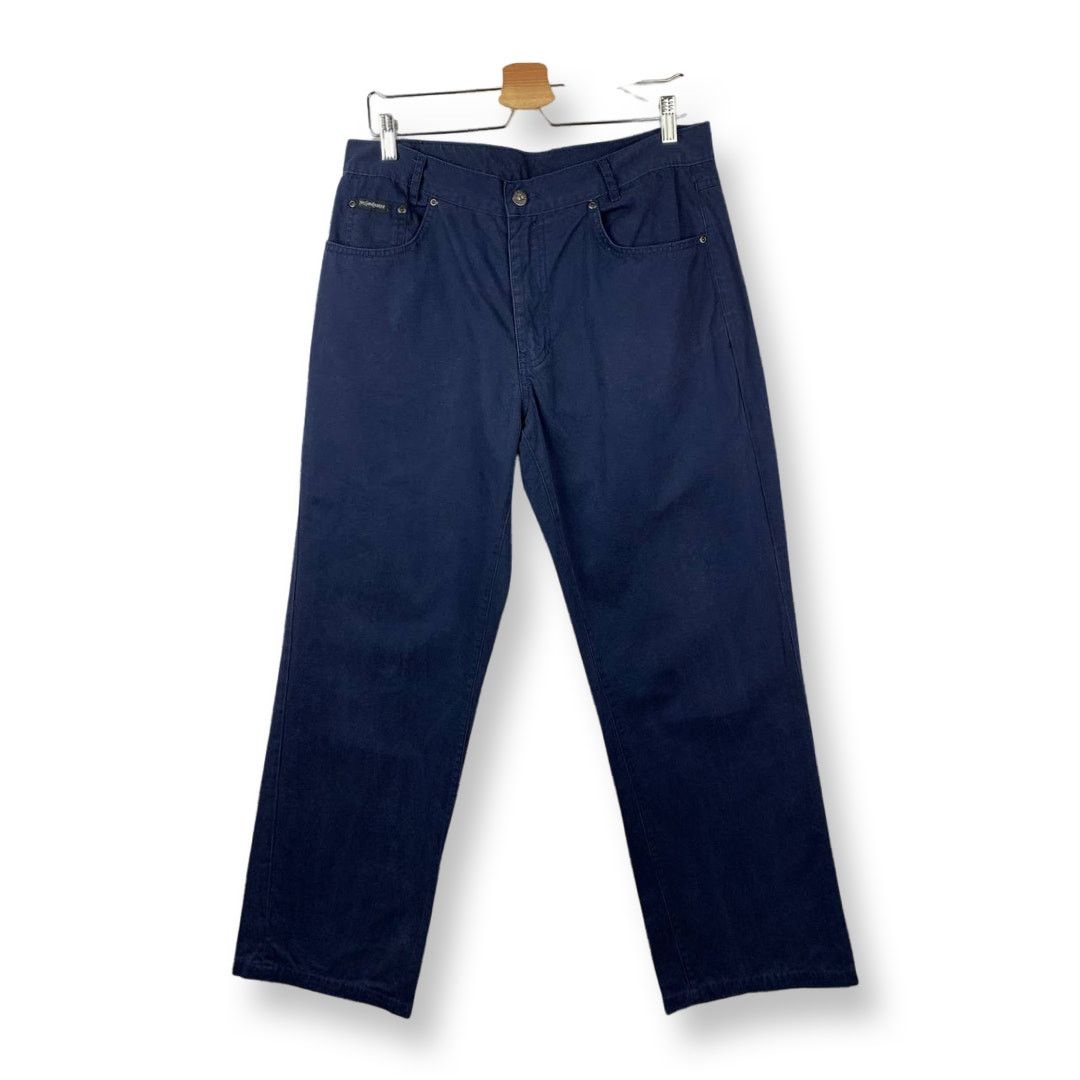 Yves Saint Laurent Yves Saint Laurent YSL Logo Navy Pants Size US 34 / EU 50 - 14 Thumbnail
