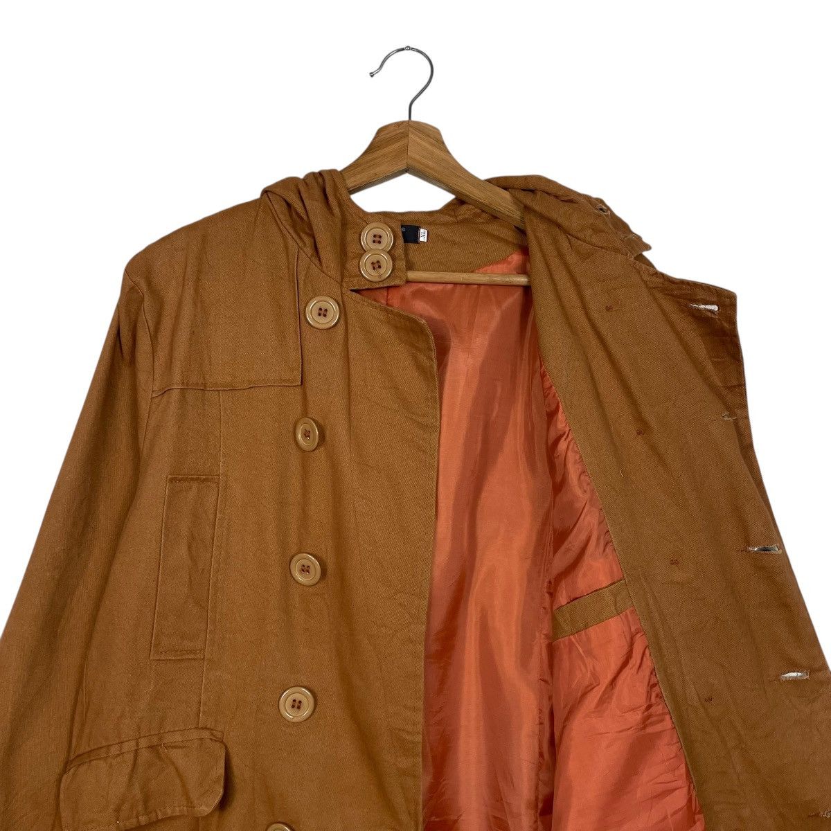Japanese Brand Japanese Brand VSKA Hooded Double Breasted Jacket Size US M / EU 48-50 / 2 - 11 Thumbnail