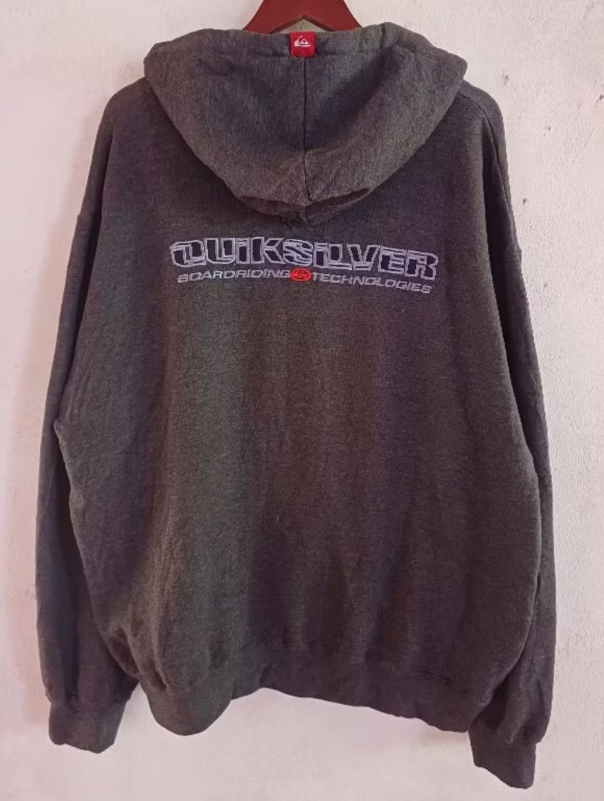 Quiksilver × Vintage Vintage Zip Hoodie Quick Silver Size US XL / EU 56 / 4 - 1 Thumbnail