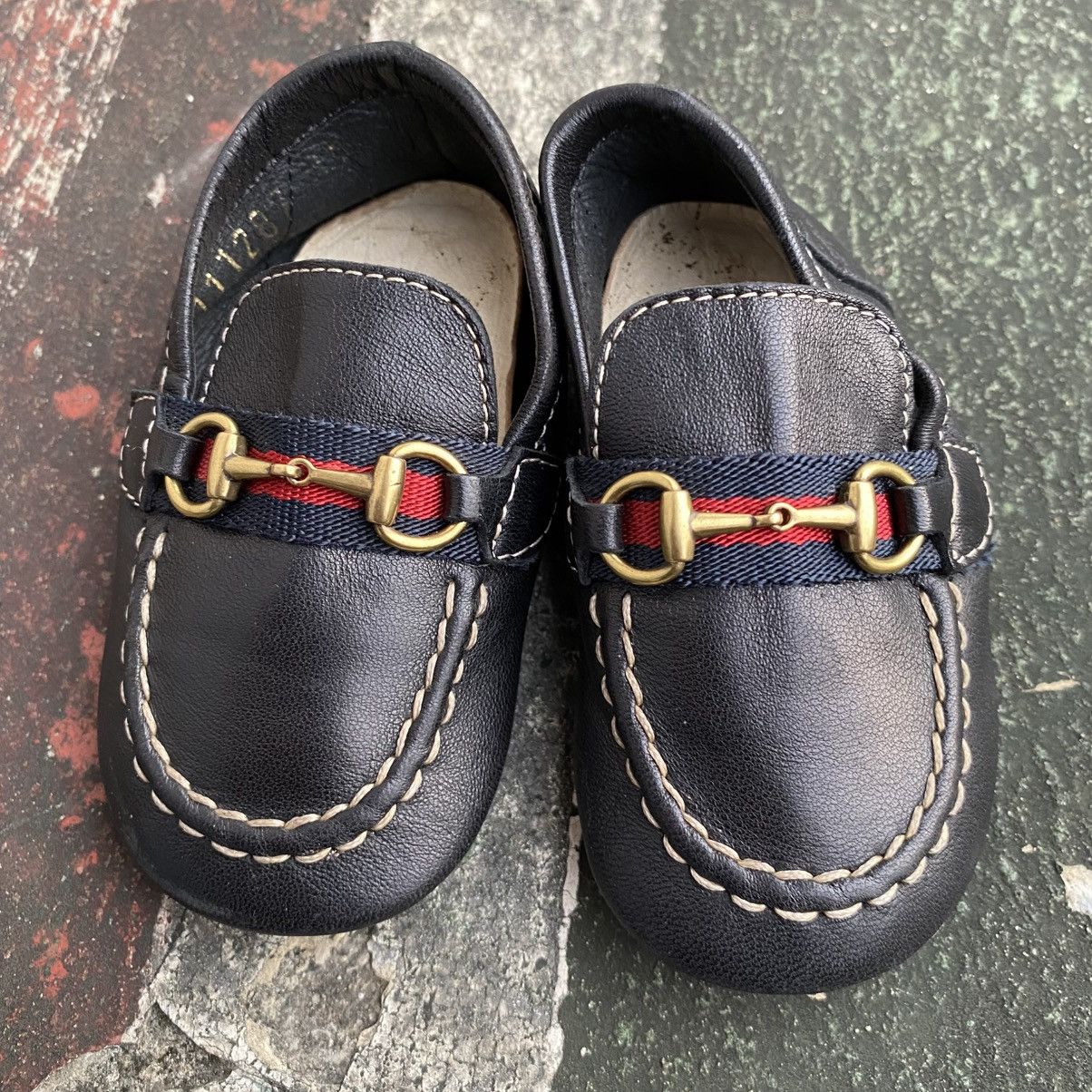 Gucci GUCCI baby loafers black leather Size US 4 / IT 34 - 3 Thumbnail