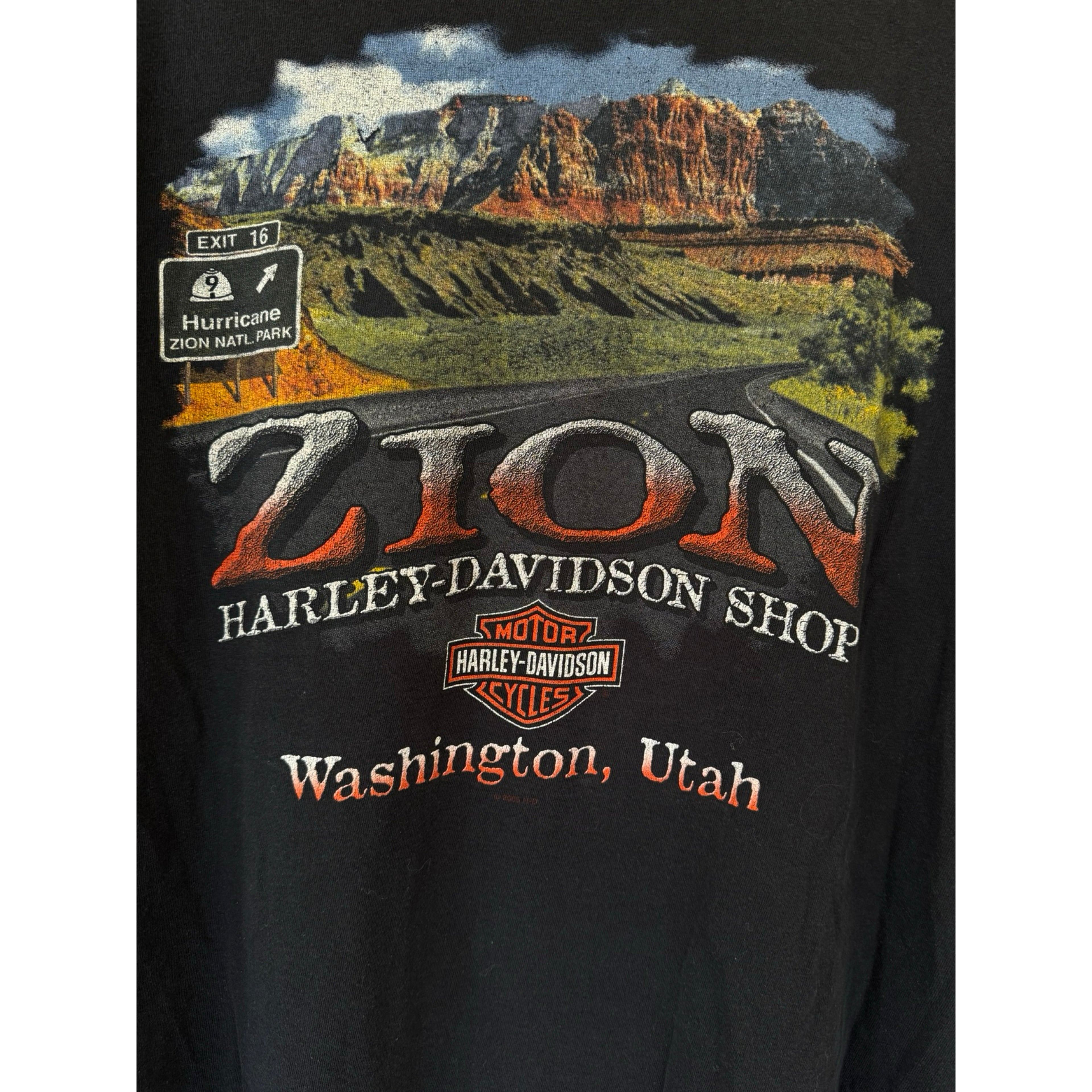 Vintage Harley Davidson Zion National Ringer Tee Size US XXL / EU 58 / 5 - 4 Thumbnail