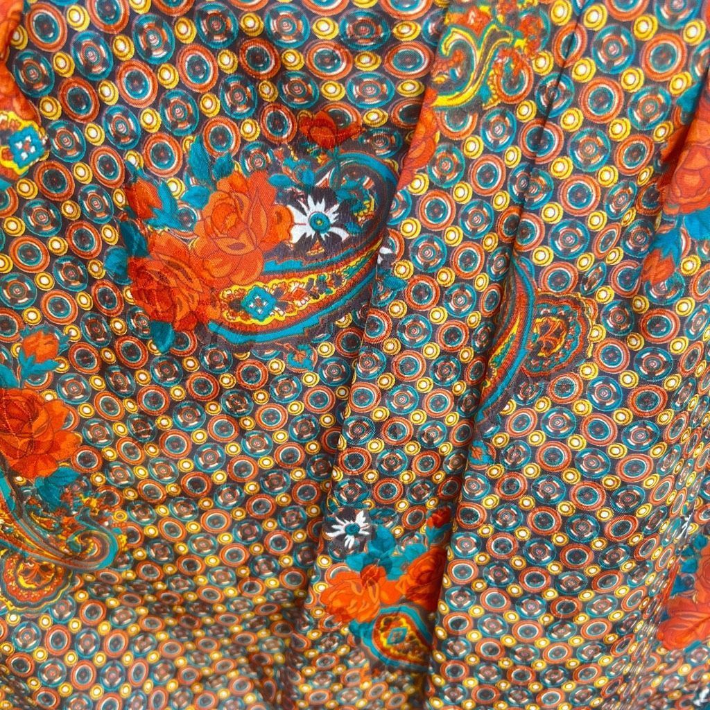 Vintage Vintage Set Jacket Blouse & Matching Skirt Paisley Floral Ou Size XL / US 12-14 / IT 48-50 - 9 Thumbnail