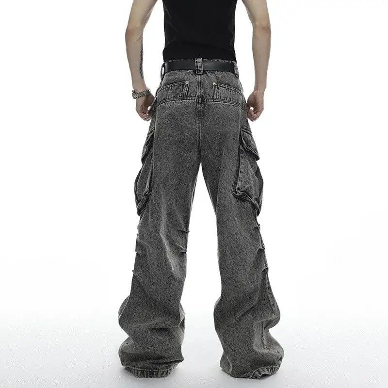 Japanese Brand × Vintage Streetwear Washed Pocket Cargo Jeans Pants Size US 30 / EU 46 - 2 Thumbnail