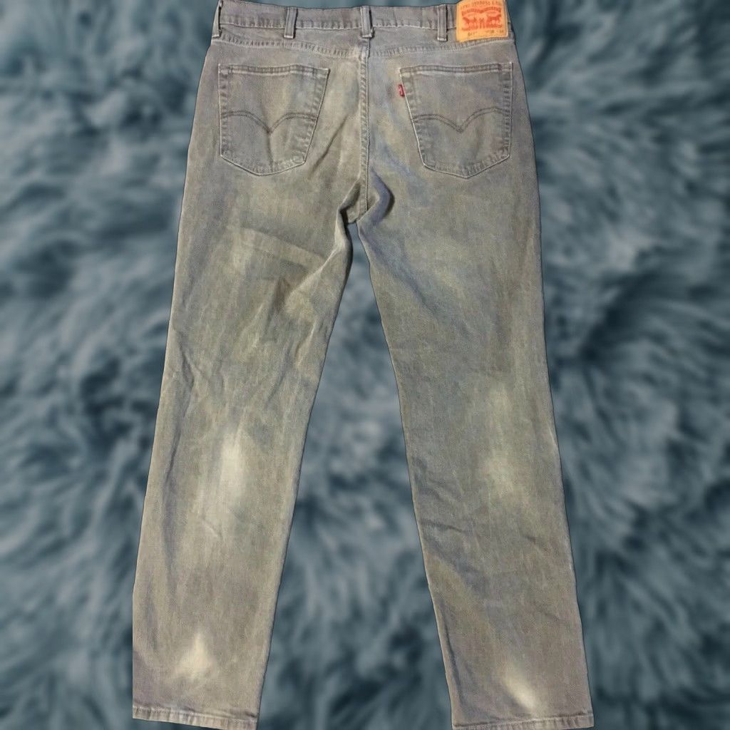 Levi's Levi’s Jeans 541 Athletic Fit 38/32 Grey Faded Vintage 90s Mens Casual Denim Five Pocket Biker Grunge Western USA Fashion Size US 38 / EU 54 - 1 Thumbnail