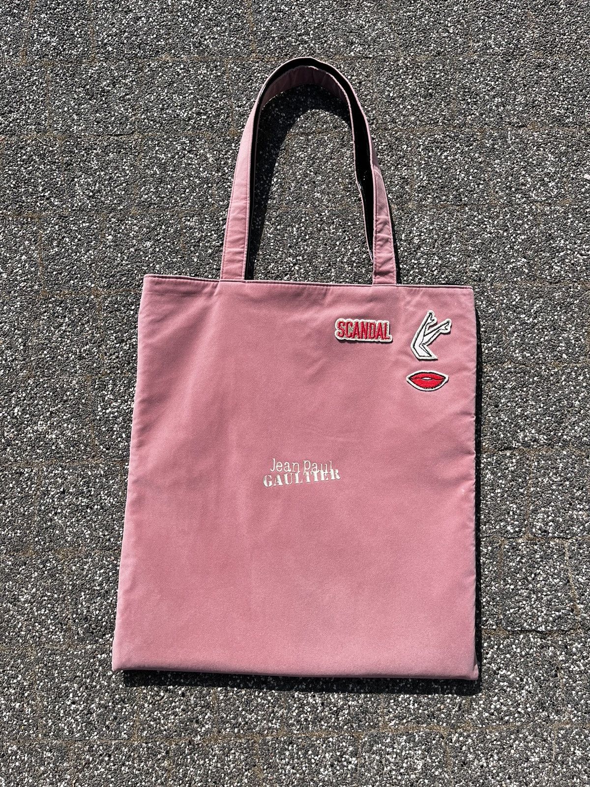 Jean Paul Gaultier × Vintage 🔴 JEAN PAUL GAULTIER SCANDAL LAQUERED REVERSIBLE VELOUR BAG Size ONE SIZE - 3 Thumbnail