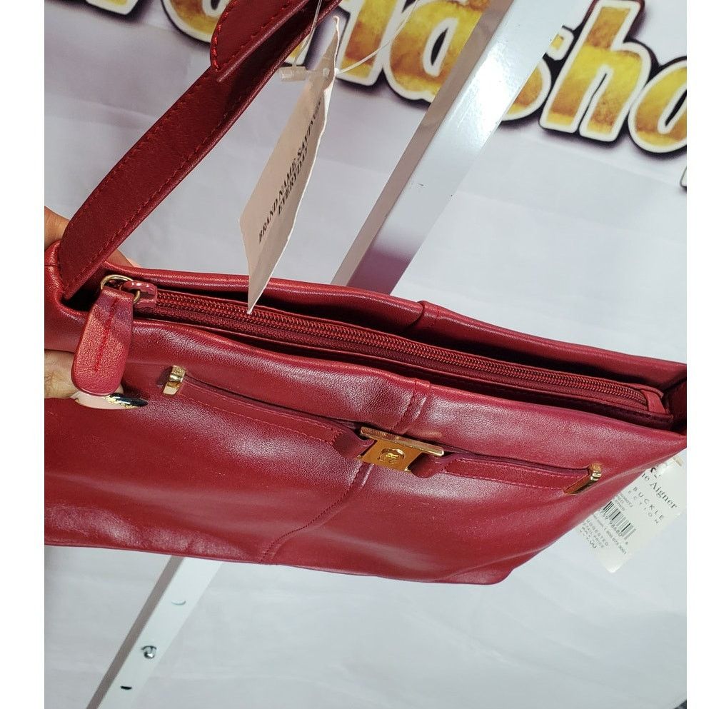 Etienne Aigner Brand New Etienne Aigner Red Leather Shoulder Bag Size ONE SIZE - 9 Thumbnail