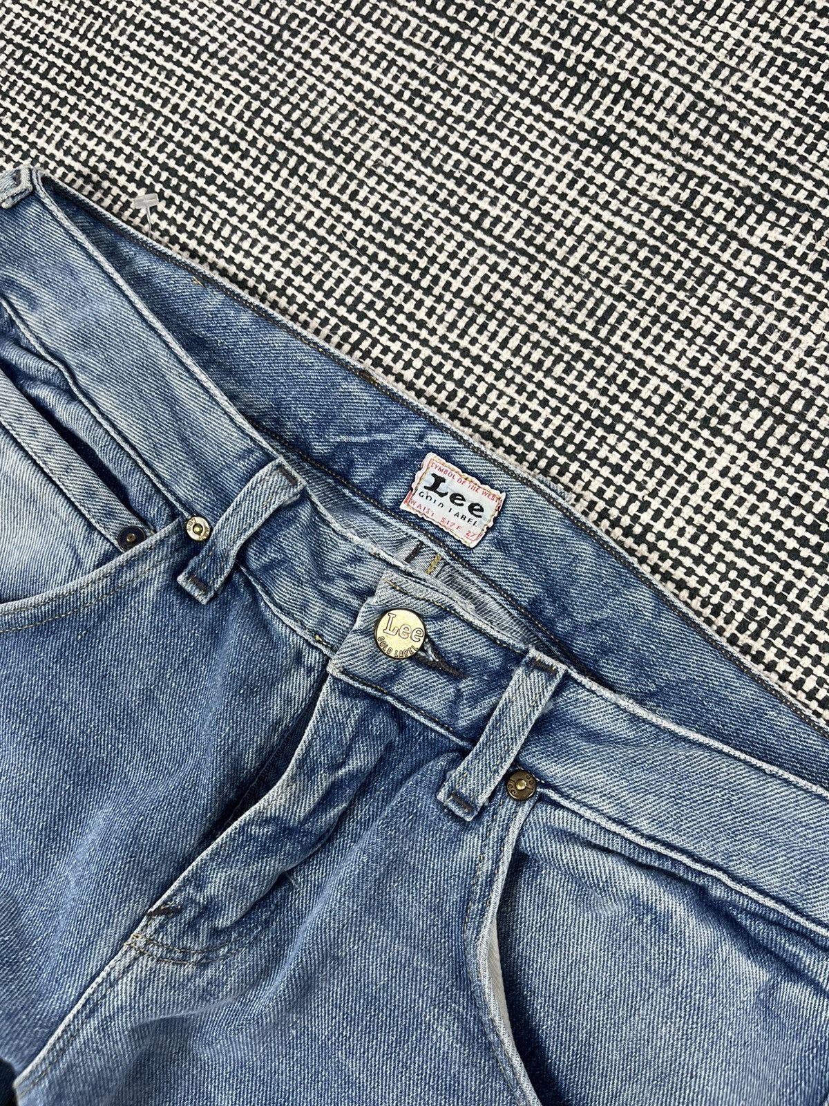 Lee × Salvage Lee selvedge jeans rare light blue denim Size 29" - 4 Thumbnail