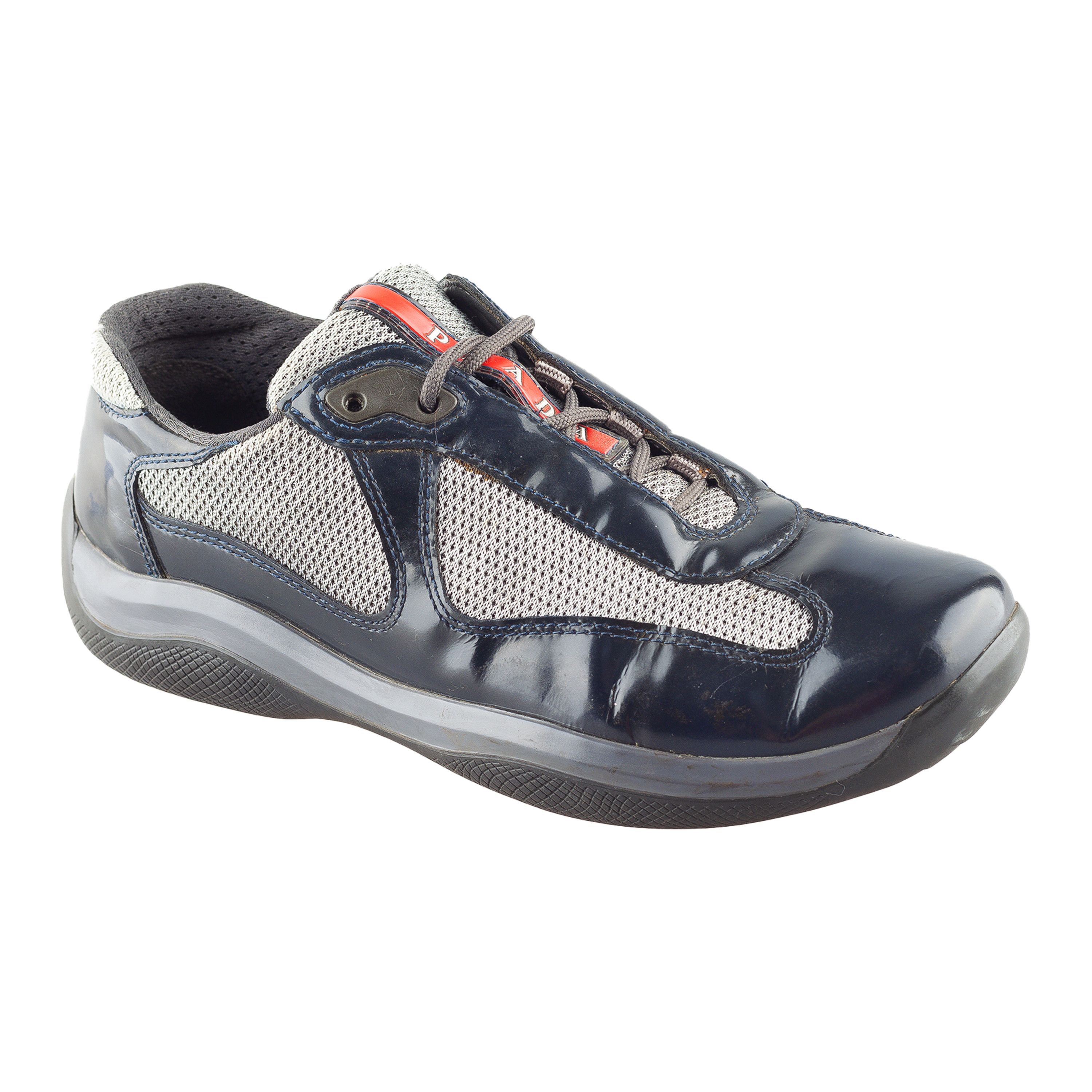 Prada Prada America’s Cup Dark Blue Vintage Sneakers (38 EU) Size US 5 / EU 37 - 3 Thumbnail