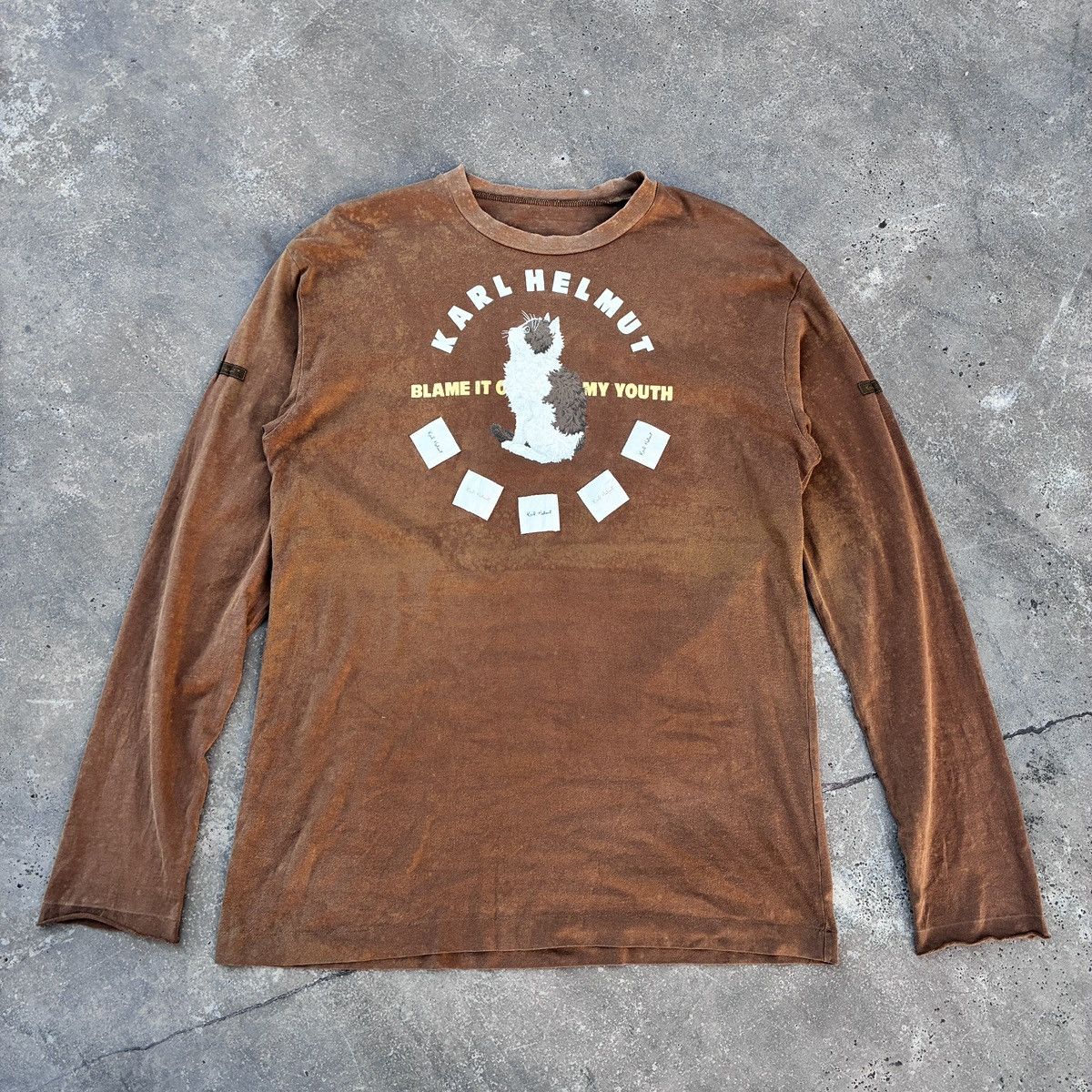 Karl Helmut Vtg Karl Helmut Cat Design Ne-net inspired Size US M / EU 48-50 / 2 - 2 Thumbnail