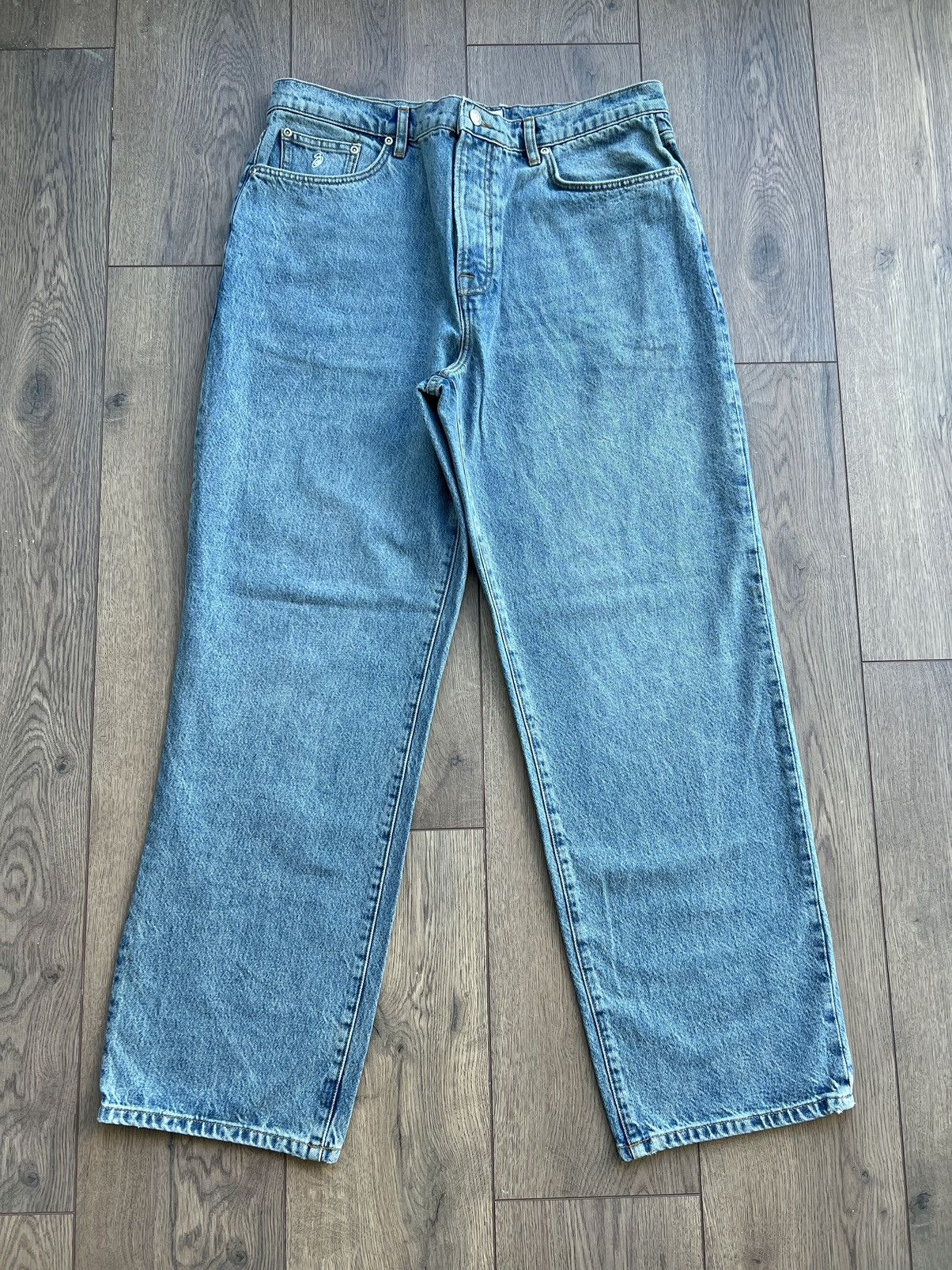 パンツ stussy big ol jeans ss link 32inch Buy Stussy SS-Link Big Ol' Jeans 'Stone Wash' - 116593 STON