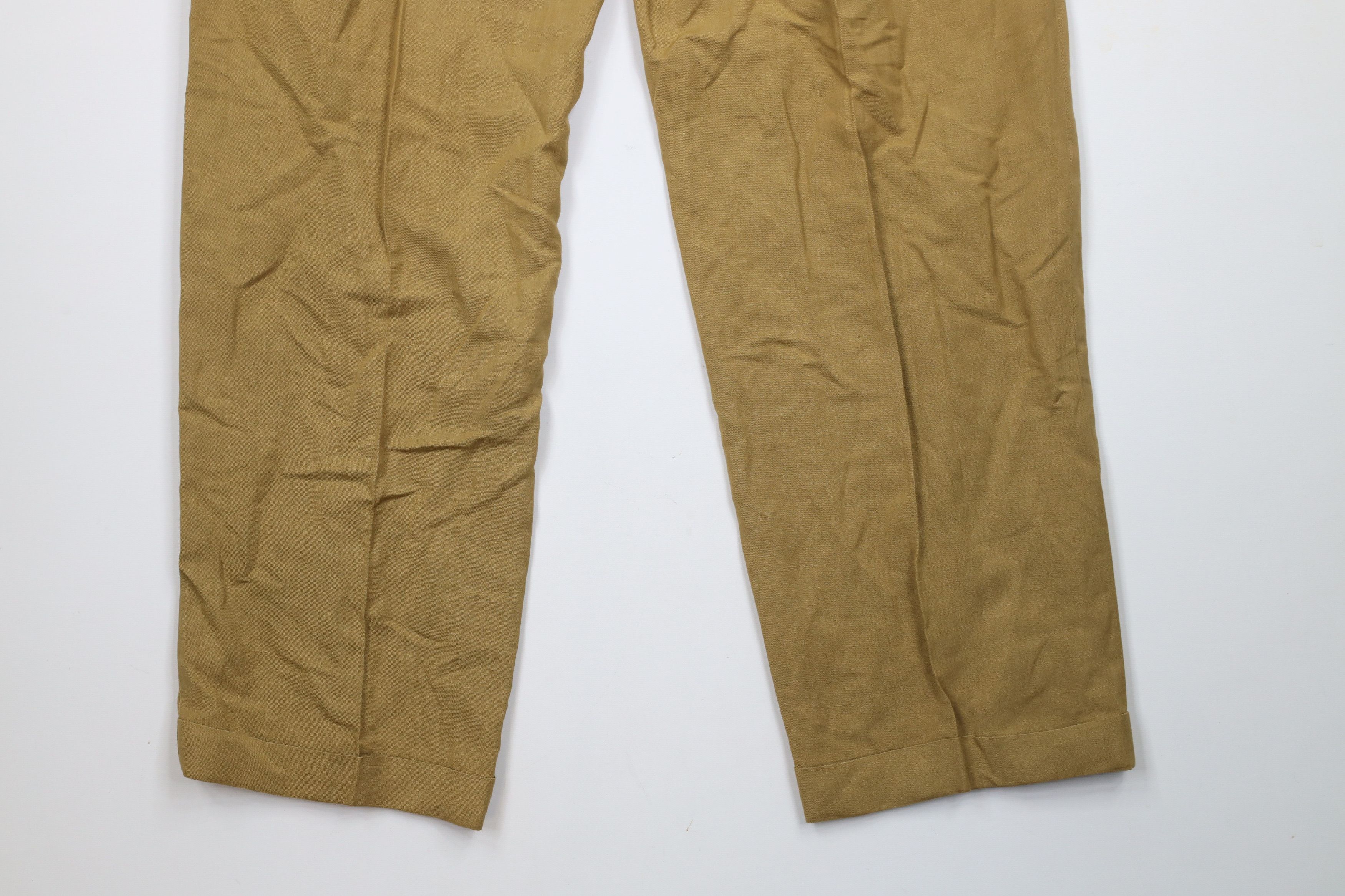 Vintage Vintage 90s Streetwear Wide Leg Linen Blend Chino Pants Size US 34 / EU 50 - 11 Thumbnail