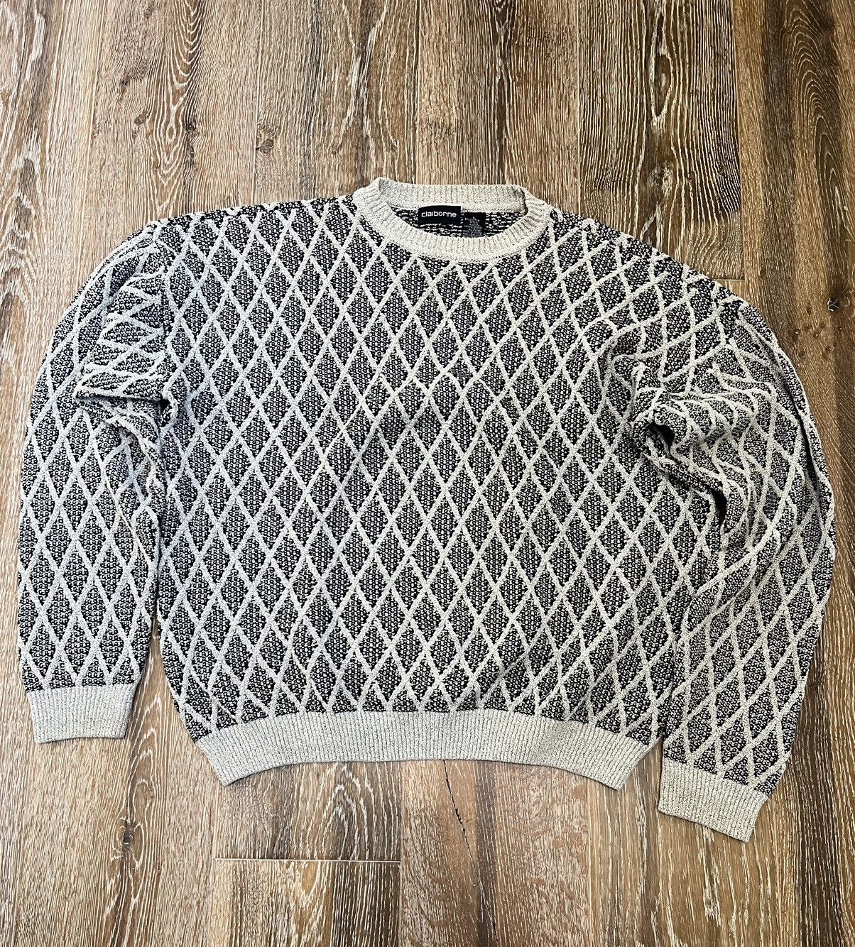 Liz Claiborne Vintage claiborne knitwear pattern sweater Size US L / EU 52-54 / 3 - 1 Thumbnail