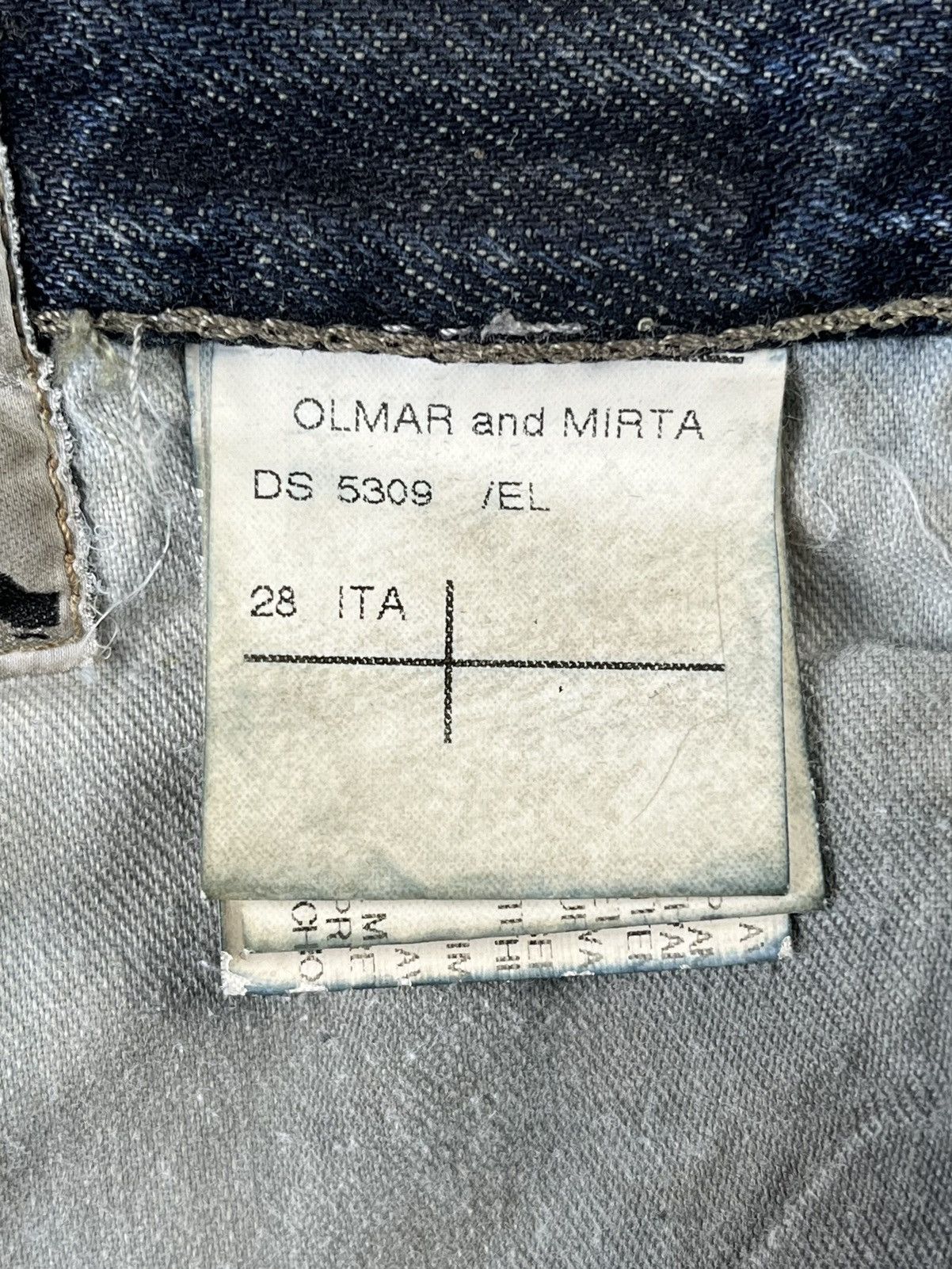 Rick Owens FW08 Rick Owens Banana Cut Spiral Denim Jeans Dust Acid Size US 30 / EU 46 - 21 Thumbnail