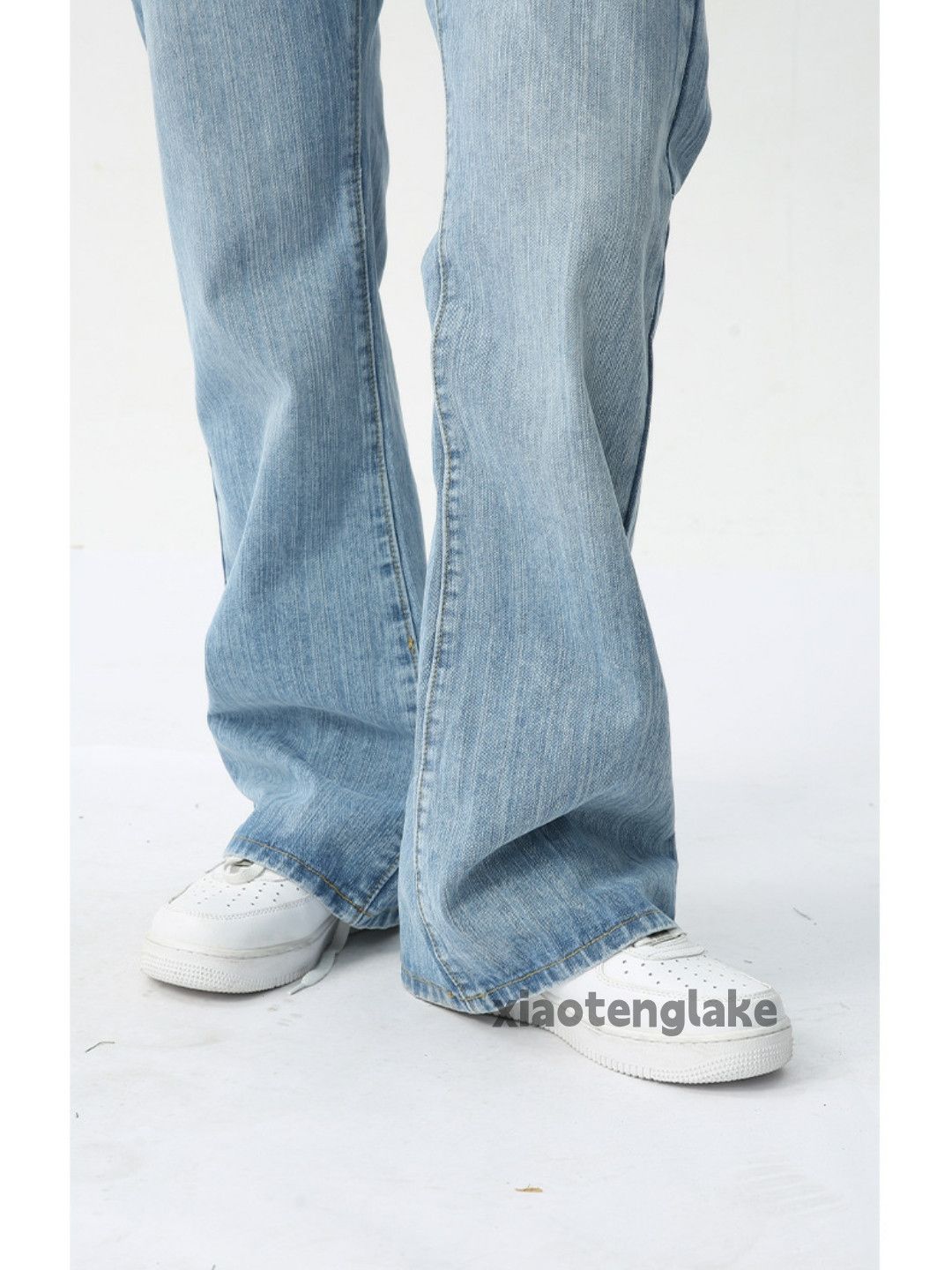 Jean × Vintage washed faded punk grunge yuppie bootcut flared jeans Size US 30 / EU 46 - 2 Thumbnail