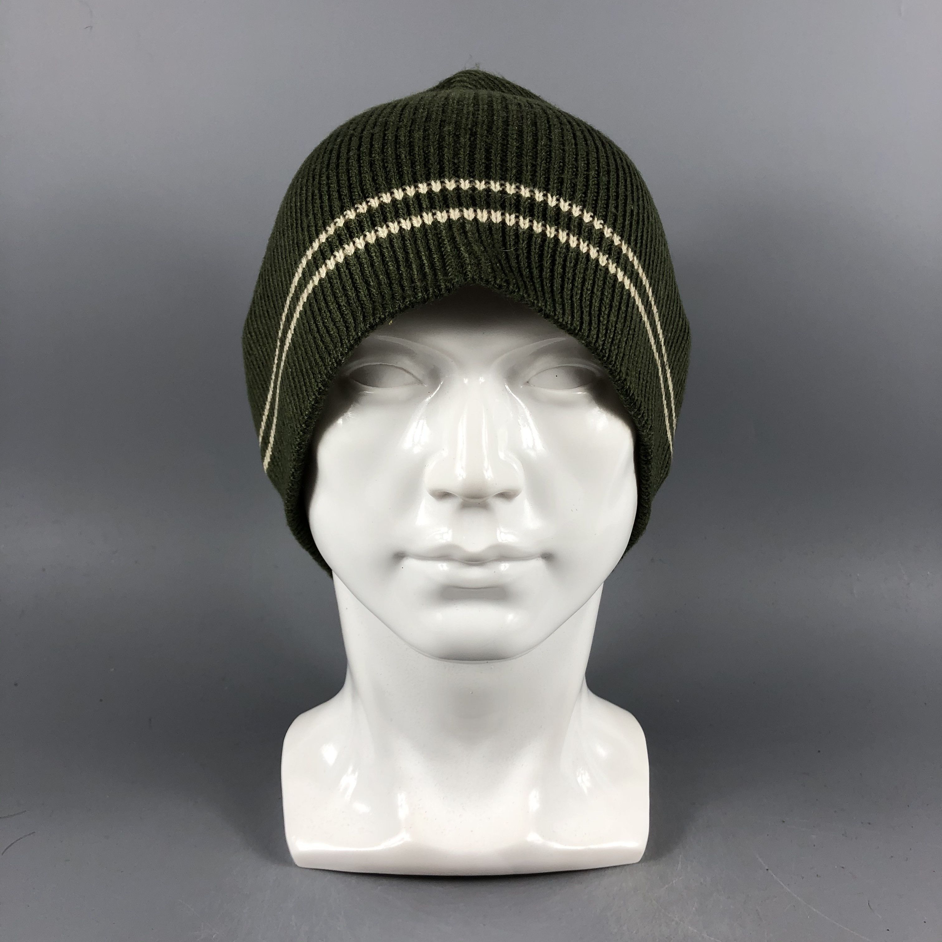 Japanese Brand × Vintage Japanese Brand Stripe Beanie Snow Hat Snow Cap -D1183 Size ONE SIZE - 8 Thumbnail