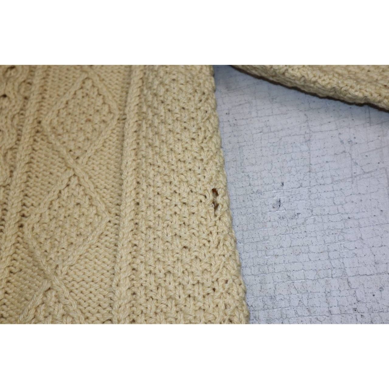 Vintage Vintage Blarney Woollen Mills Cardigan Women's M Ivory Wool Size M / US 6-8 / IT 42-44 - 6 Thumbnail