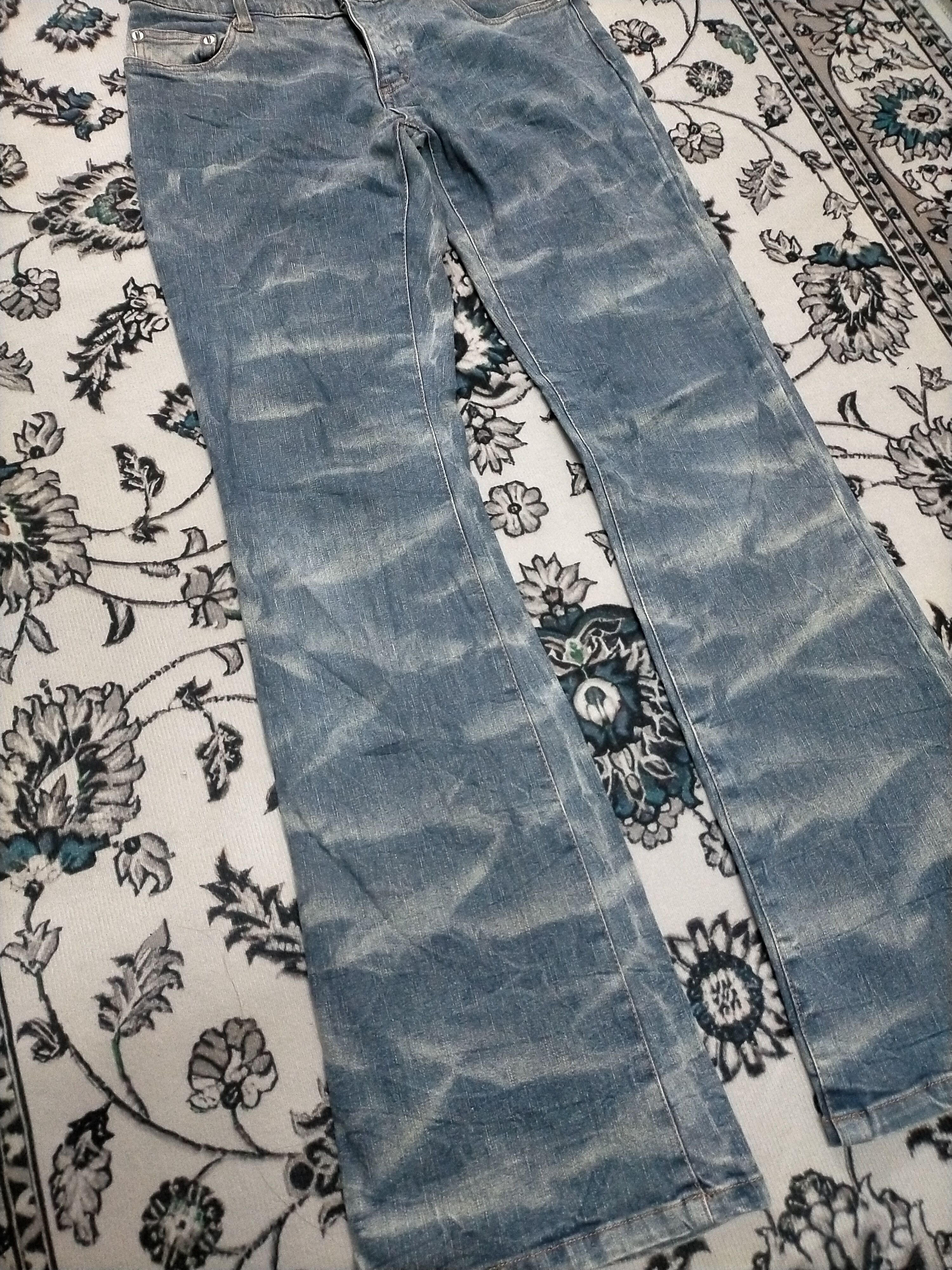 Hysteric Glamour 🔥 Flare 🔥 Japanese Brand Washed Crazy Jeans Size US 29 - 5 Thumbnail