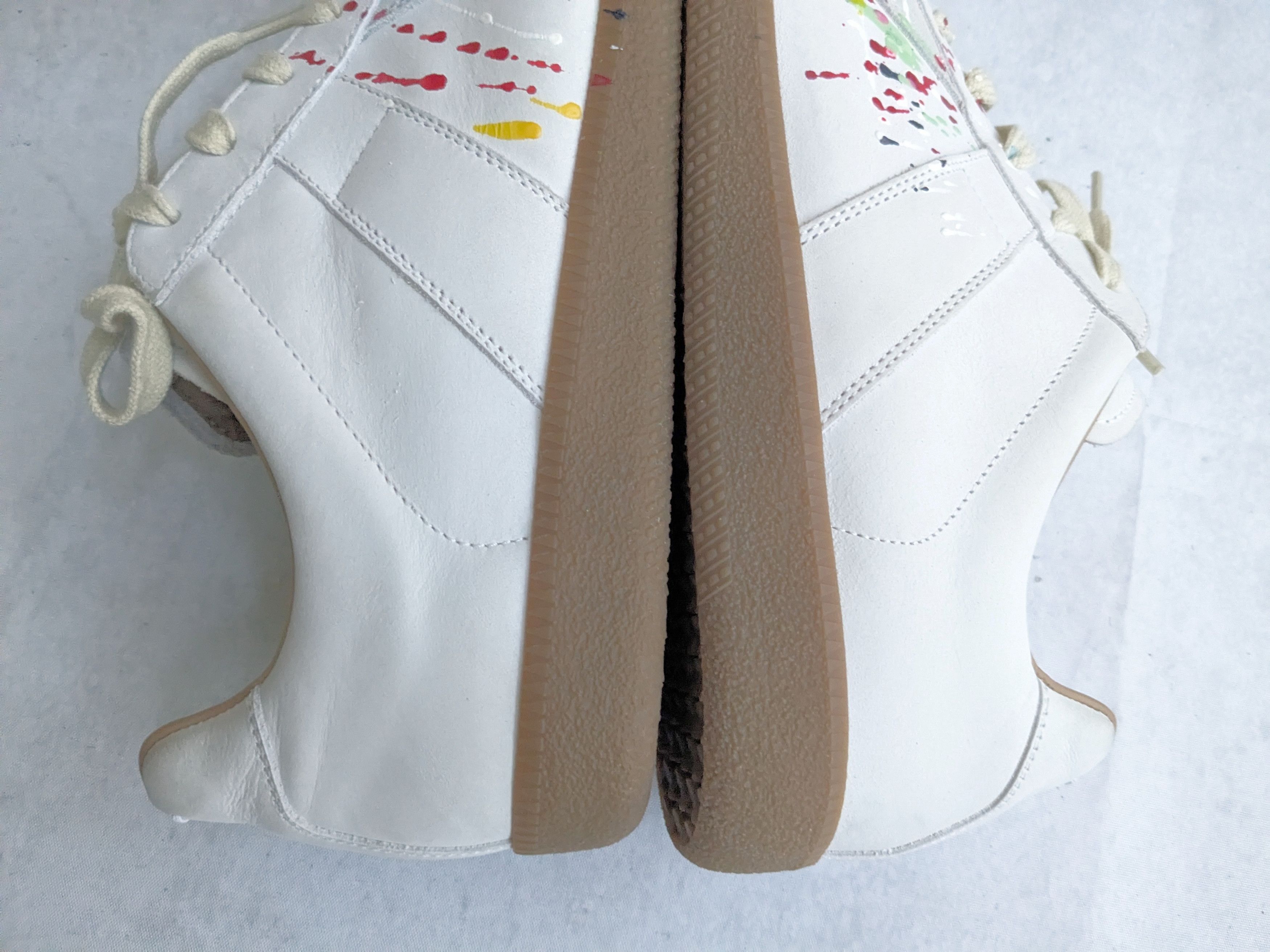 Maison Margiela Maison Margiela Gat Replica White Paint Splatter 11 44 Size US 11 / EU 44 - 9 Thumbnail