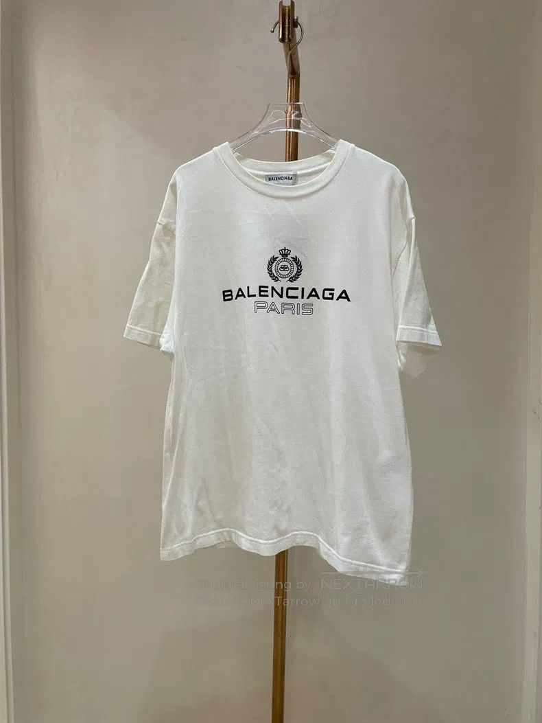 Balenciaga Balenciaga Classic White T-Shirt Size US XS / EU 42 / 0 - 1 Thumbnail